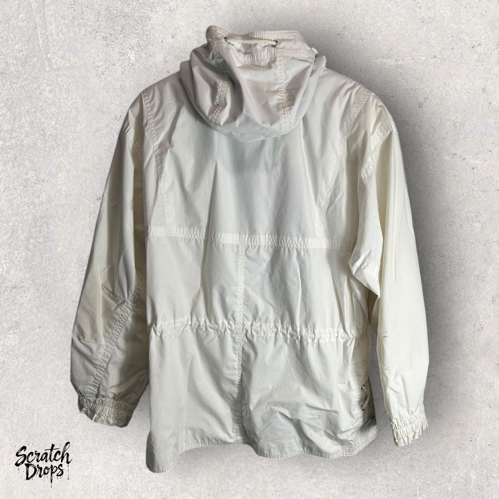 London Fog London Fog Men's Large White Hooded Jacket Windbreaker Coat Size US L / EU 52-54 / 3 - 4 Thumbnail