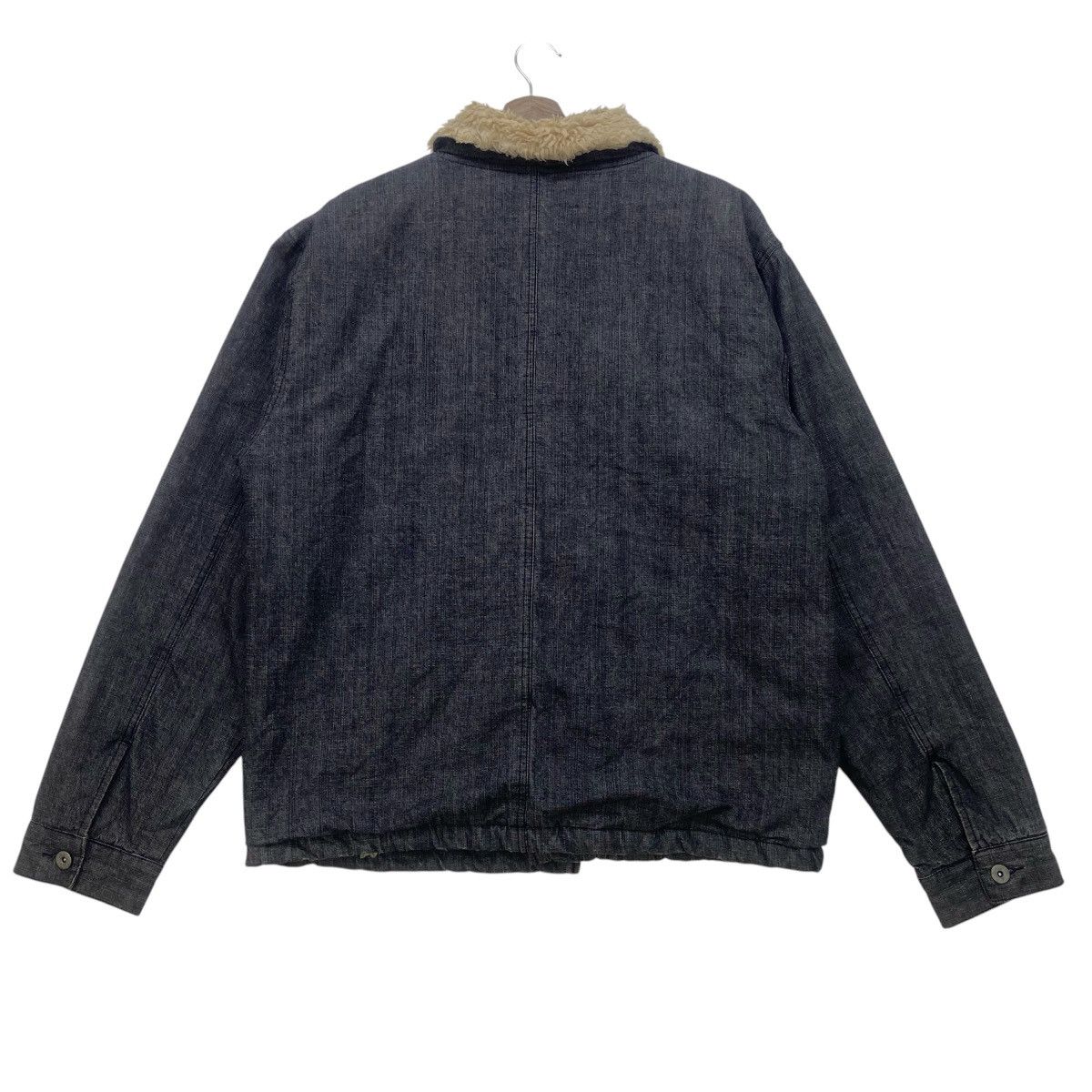 Japanese Brand Vintage Never Seen Thing Sherpa Trucker Denim Jacket Size US M / EU 48-50 / 2 - 3 Thumbnail