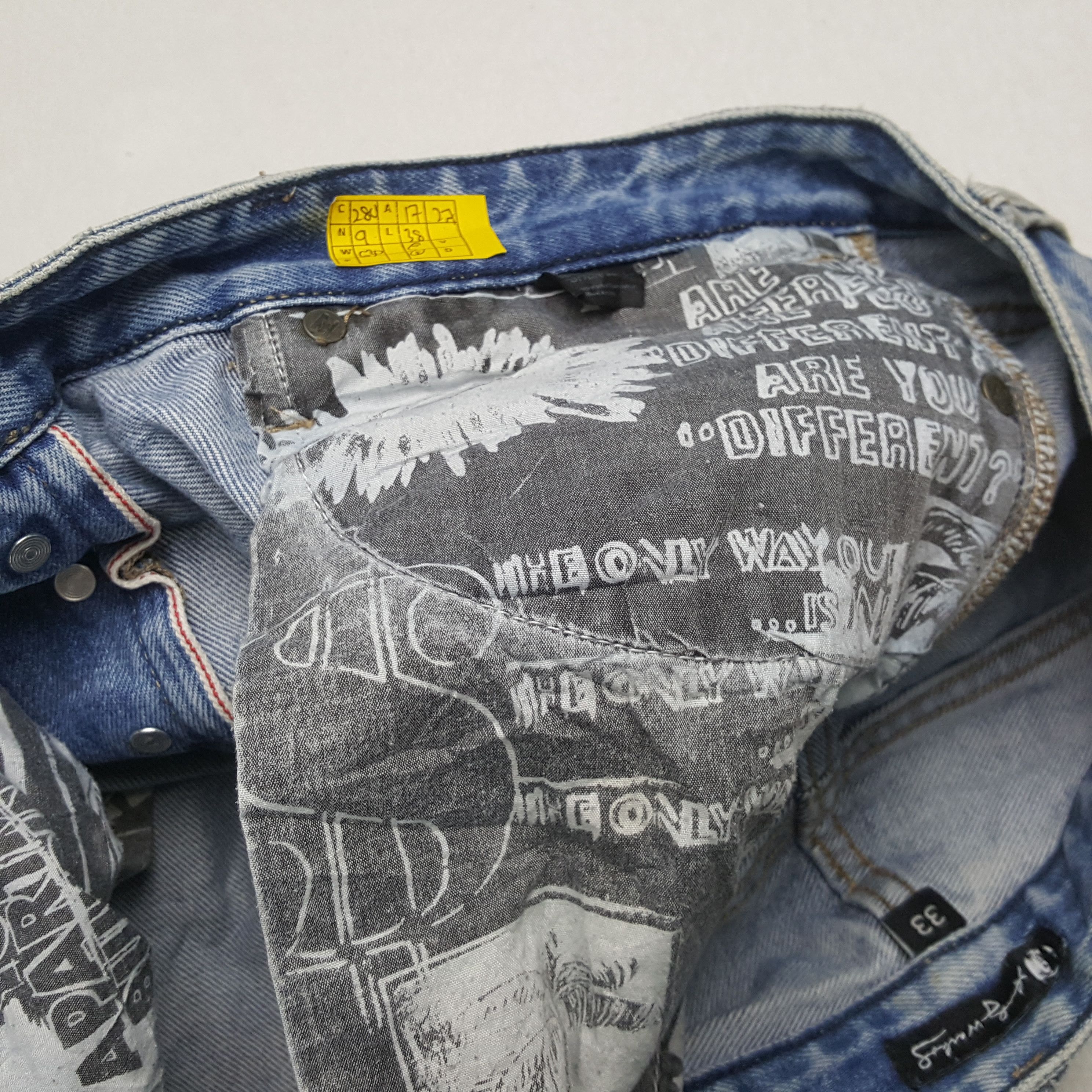 Andy Warhol × Billabong × Vintage Vintage ANDY WARHOL X BILLABONG Rare Design Distressed Jeans Size US 34 / EU 50 - 16 Thumbnail