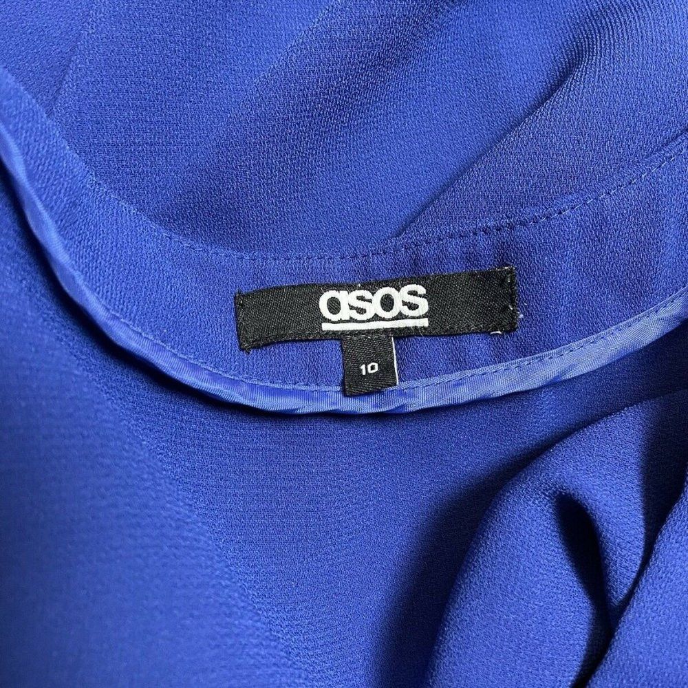 Asos ASOS Dress With Drawstring Blue Color Size UK 10 US M Size M / US 6-8 / IT 42-44 - 6 Thumbnail