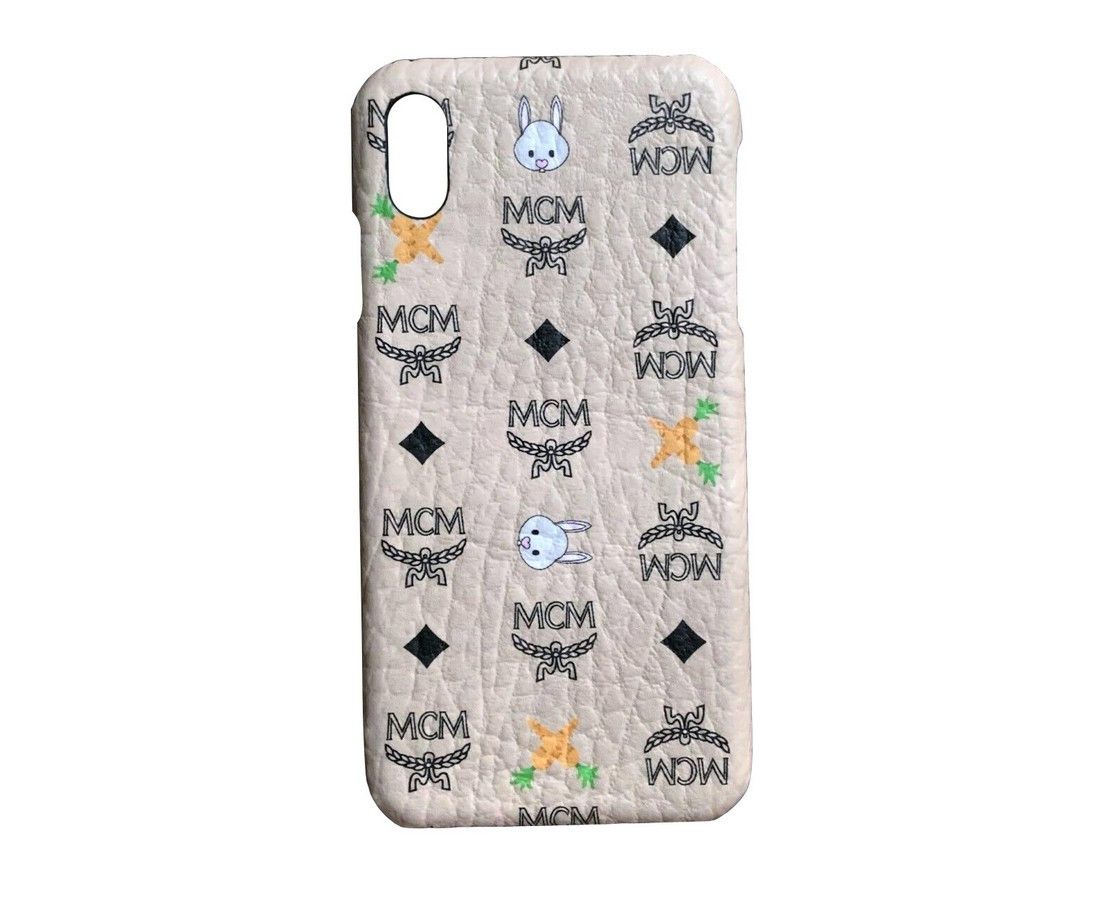 MCM Unisex Beige Rabbit Carrot Visetos IPhone XS Max Case Size ONE SIZE - 1 Thumbnail