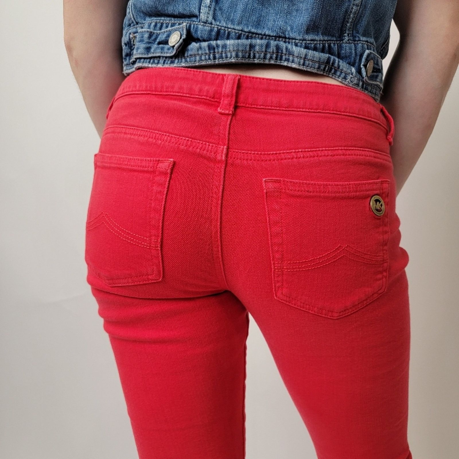 Michael Kors MICHAEL KORS Sea coral izzy skinny jeans - 4 PULL Size 28" / US 6 / IT 42 - 3 Thumbnail