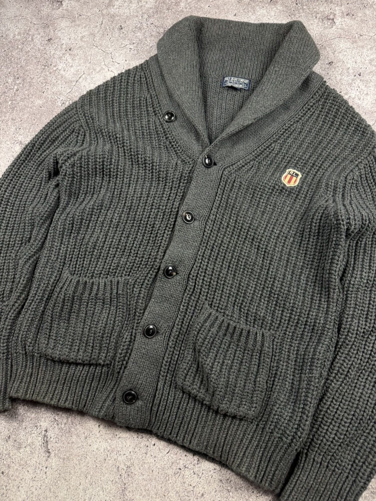 Polo Ralph Lauren Vintage Polo Ralph Lauren Cardigan Knitted Sweater Button-Up Size US M / EU 48-50 / 2 - 2 Thumbnail