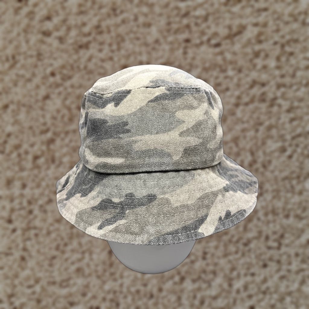 Vintage VINTAGE Camouflage Hat Bucket Adult One Size Green Cotton Hunt Camp? Size ONE SIZE - 1 Thumbnail