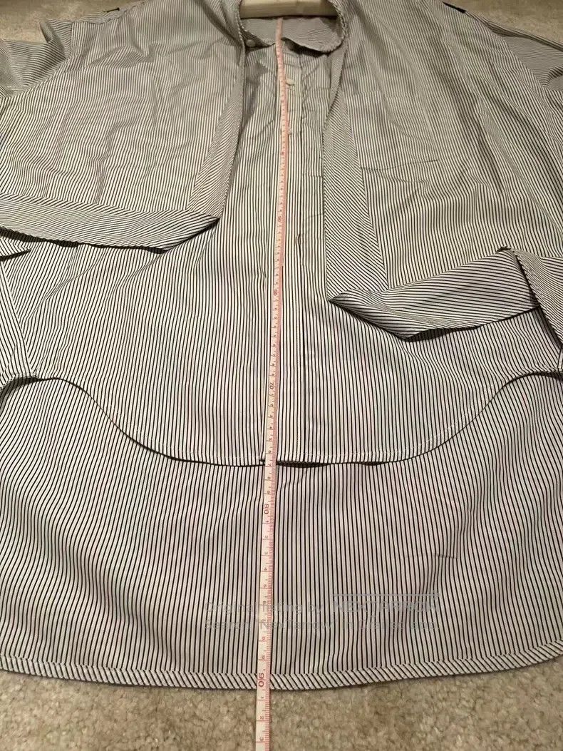 Balenciaga Balenciaga Striped Ribbon Tie Loose Ladies Shirt Size XXS / US 00 / IT 34 - 7 Thumbnail