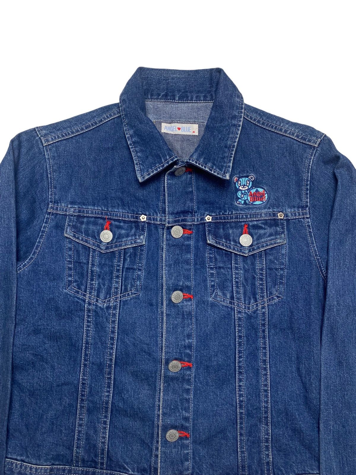 Angel Blue 2000s Angel Blue - Teddy Bear Denim Jacket Size US M / EU 48-50 / 2 - 5 Thumbnail