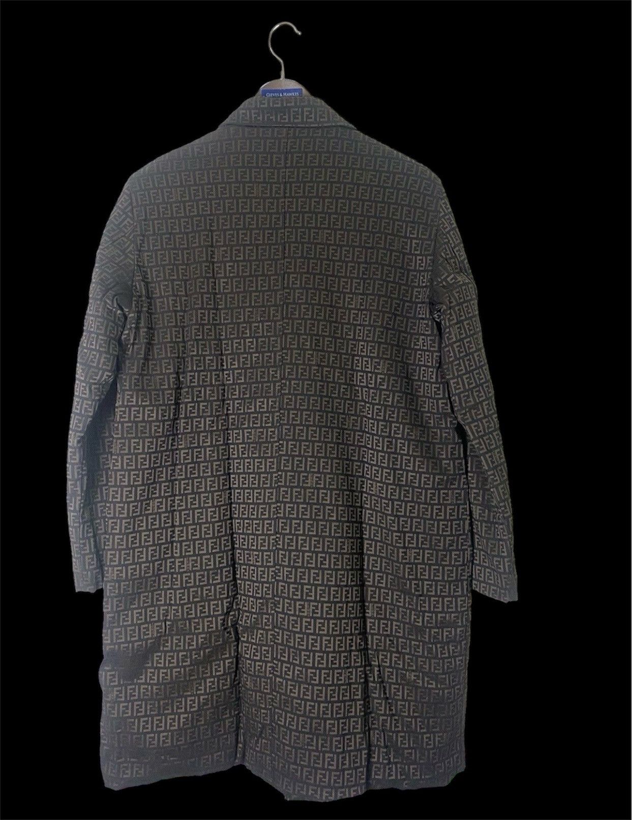 Fendi Vintage 90s Fendi Zucca Monogram trench coat Size US L / EU 52-54 / 3 - 7 Thumbnail