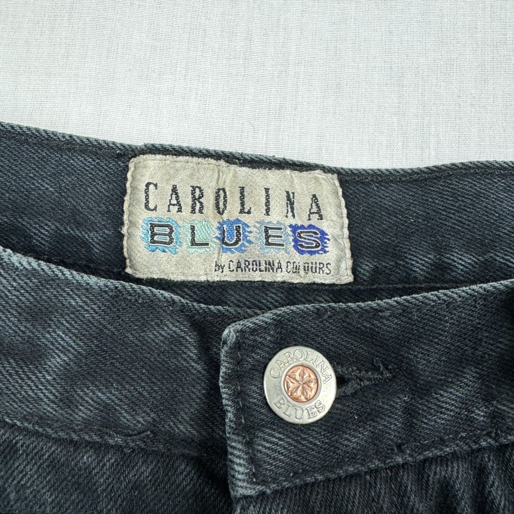 Vintage VINTAGE Carolina Blues Jeans Womens 14 Black Mom Jeans High Waist 90s Y2K Size 36" / US 14 / IT 50 - 4 Thumbnail