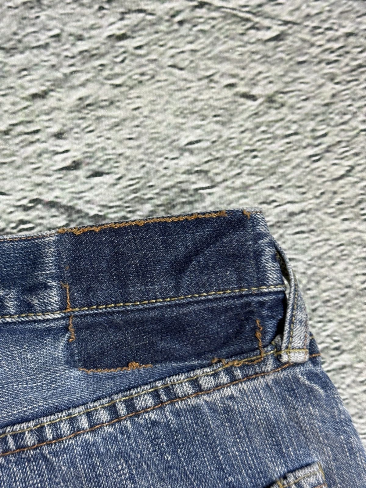 Evisu Evisu jeans daicock gold big logo embroidery selvedge denim Size US 33 - 4 Thumbnail