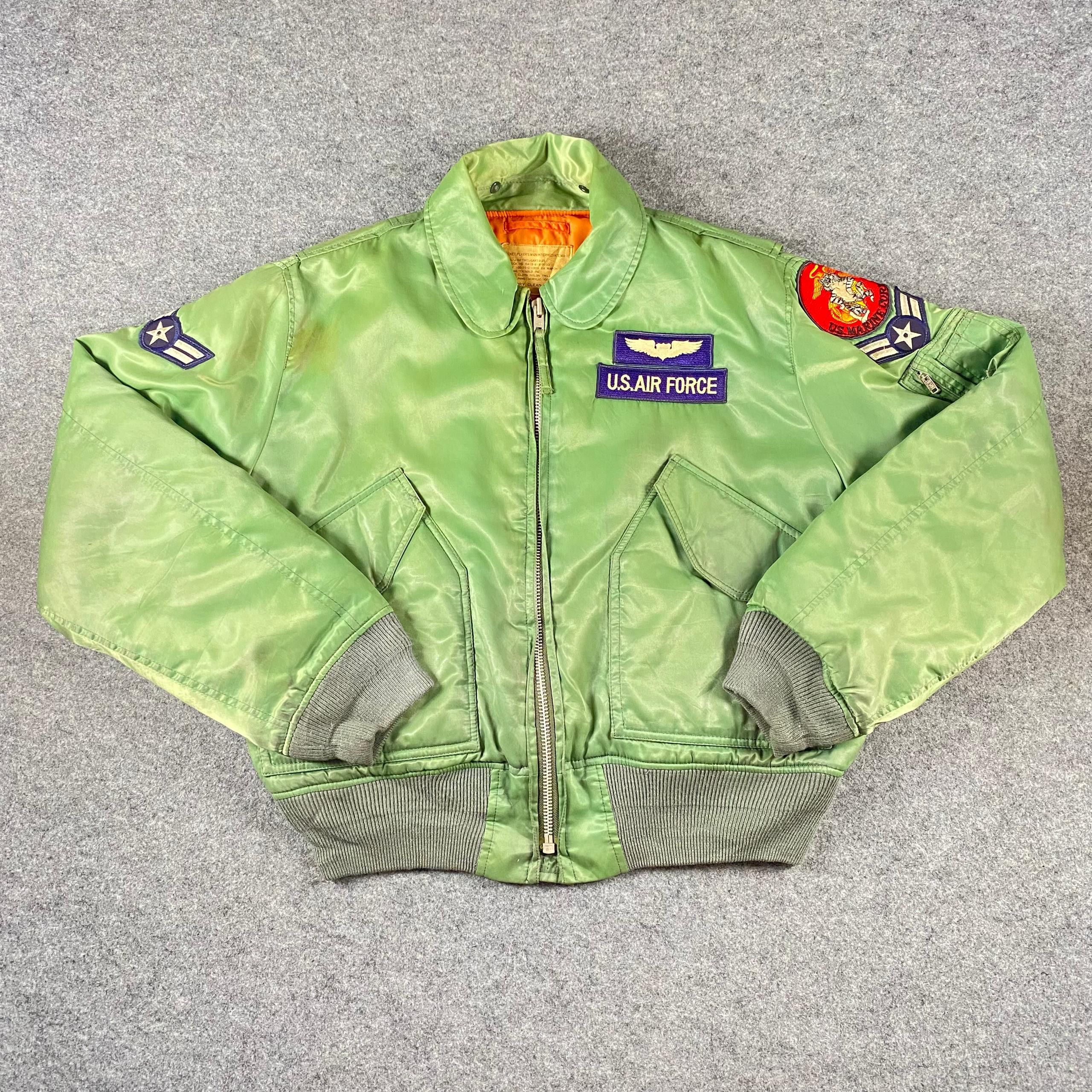 Other Vintage 90s Jacket Flyer Men USAF Bombers Jacket Size US L / EU 52-54 / 3 - 3 Thumbnail