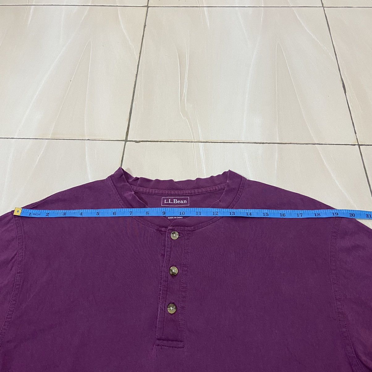Vintage LL Bean Exclusive of trim Henley Tee Shirt Size US M / EU 48-50 / 2 - 11 Thumbnail