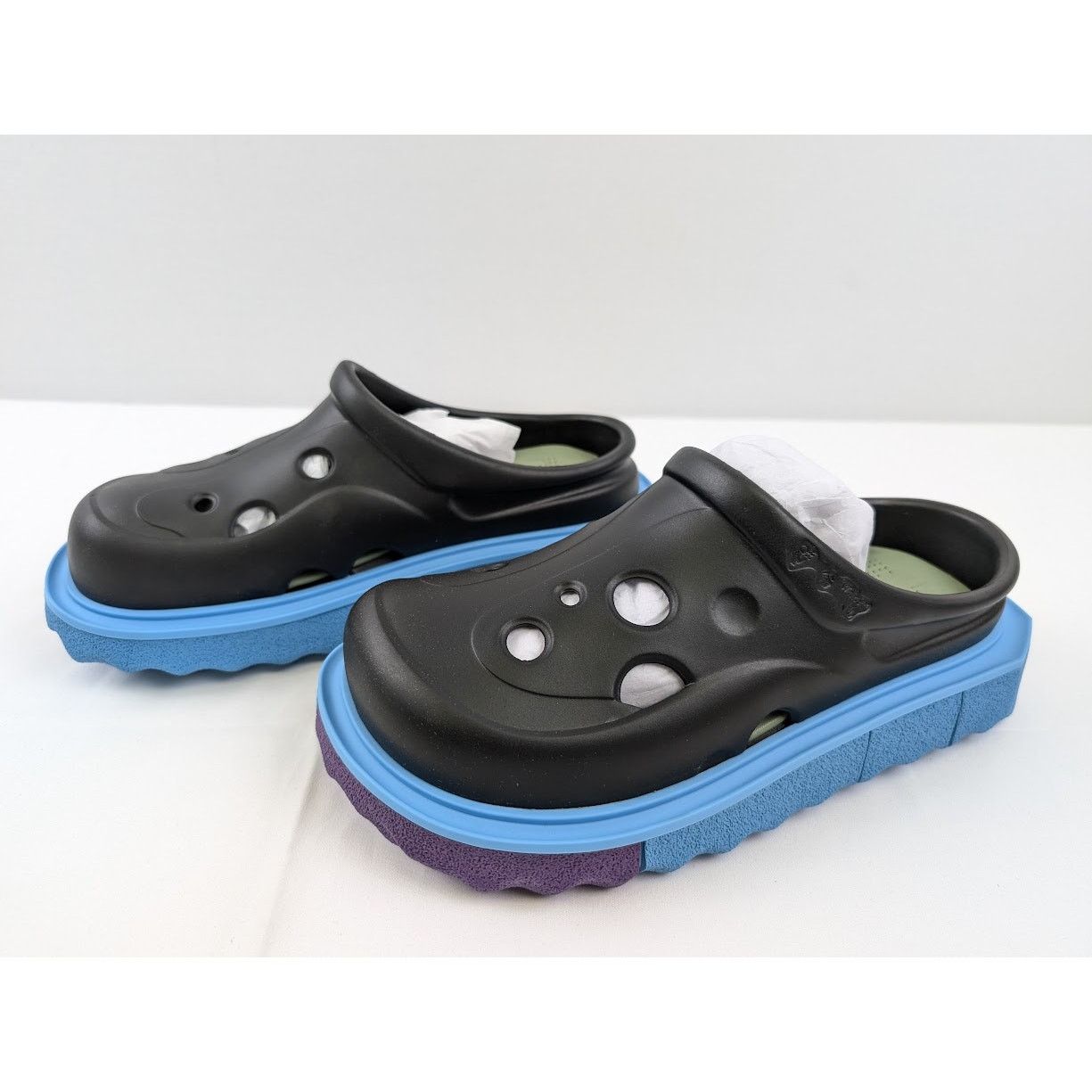 Off-White o1rshd1 Sponge Sole Meteor Slippers in Black / Blue Size US 8 / EU 41 - 15 Thumbnail