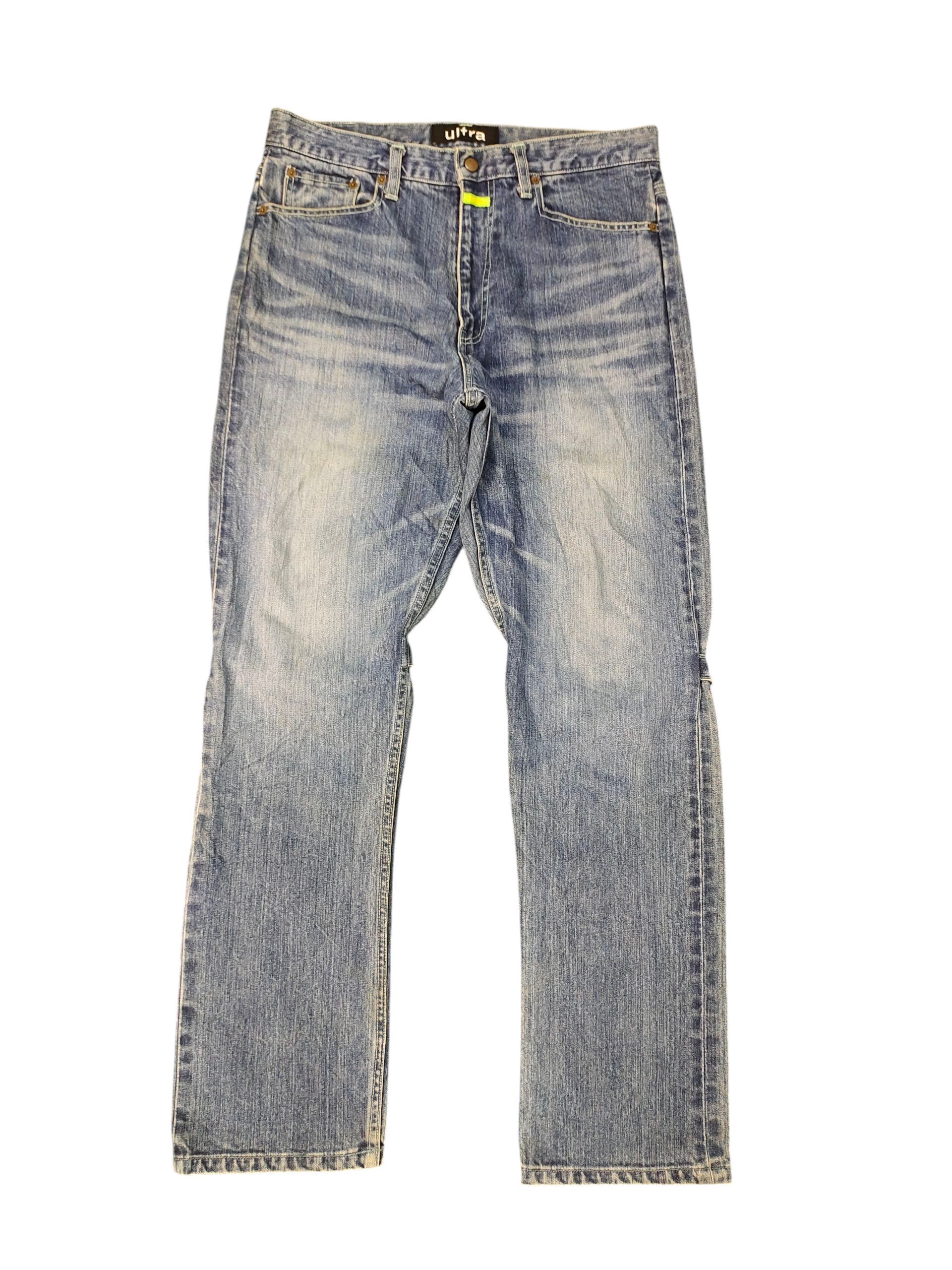 Comme des Garcons × Undercover Japanese Brand Ultra Violet Japan Clawmark Faded Denim Jeans Size US 34 / EU 50 - 7 Thumbnail