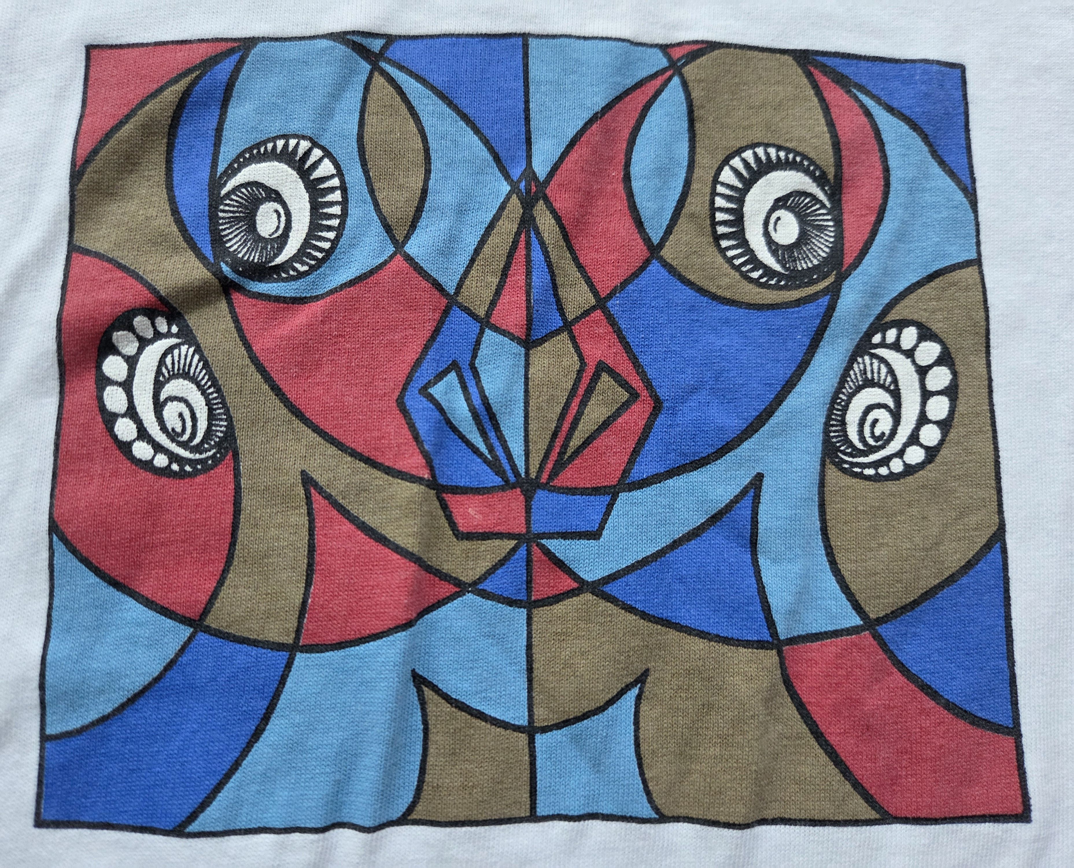 Volcom Vintage OG 90s Volcom Brand Skate Surf Abstract Art T Shirt Size US XL / EU 56 / 4 - 4 Thumbnail