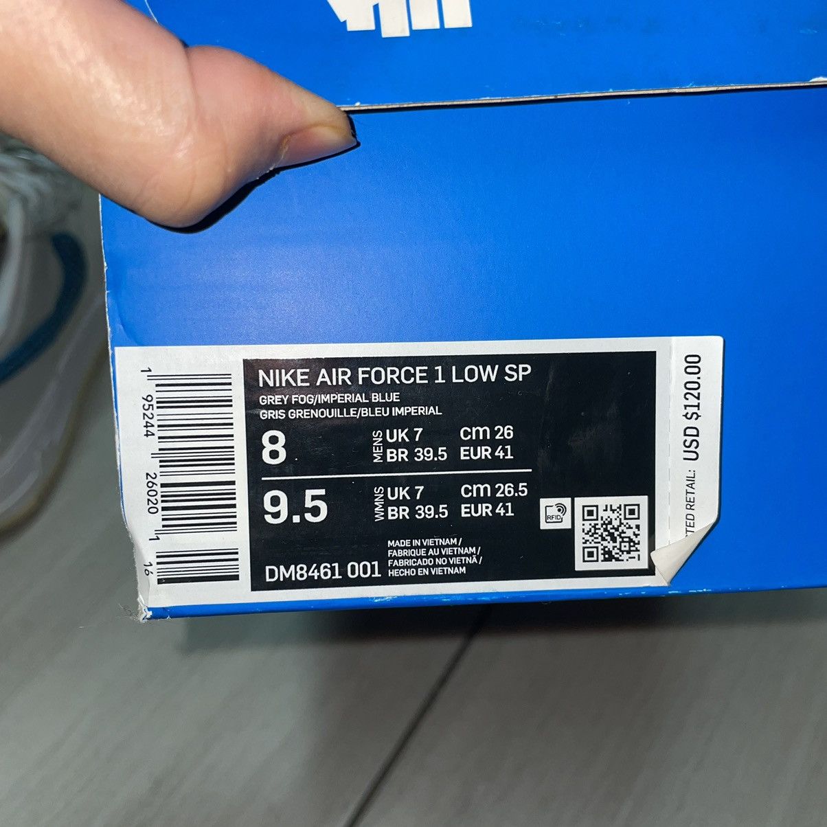 Nike × Undefeated Nike Undefeated Air Force 1 Pistachio Size US 8 / EU 41 - 7 Thumbnail