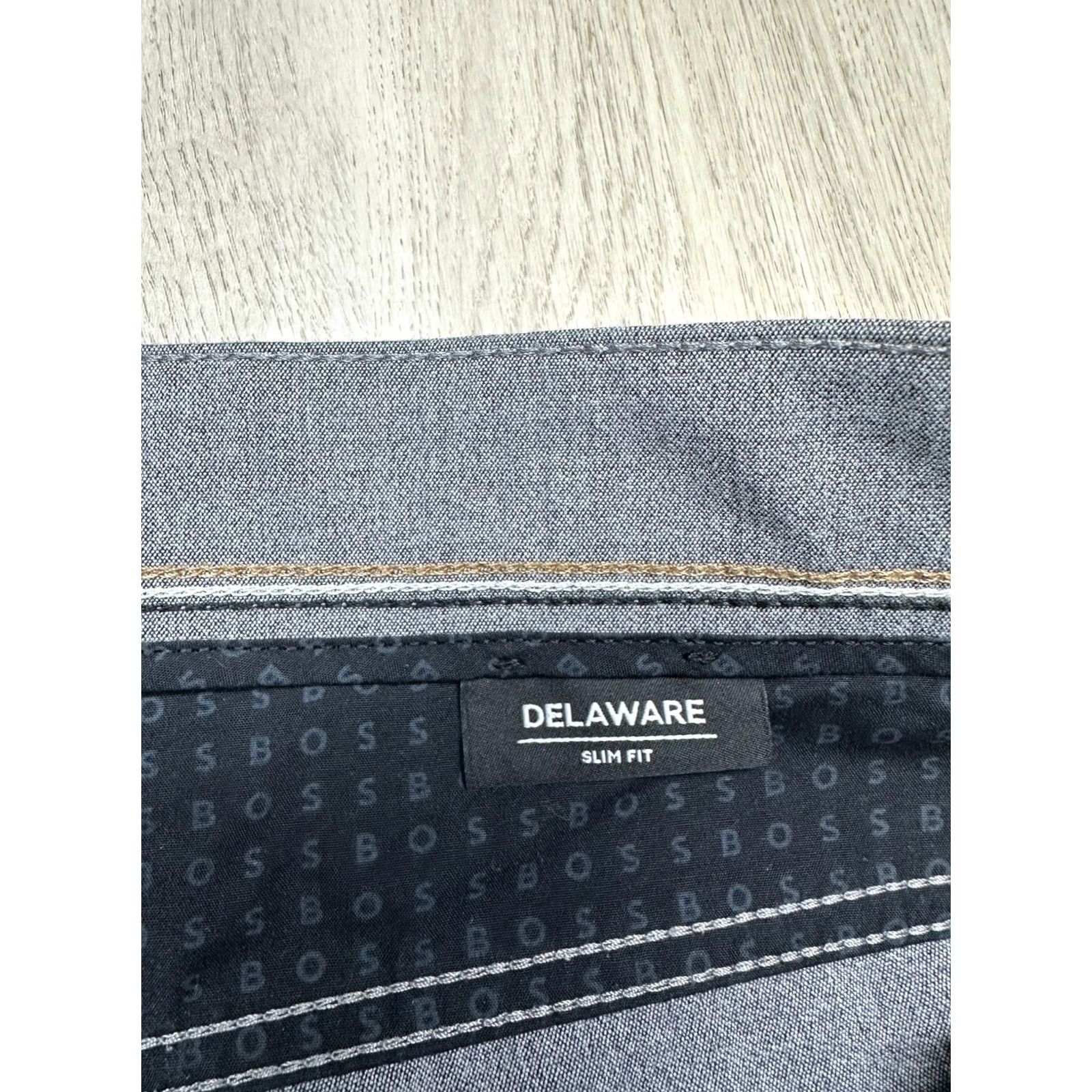 Vintage Hugo Boss Delaware Chino Pants 34 Mens Gray Regular Inseam 32 Straight Pockets Vintage: No Size US 34 / EU 50 - 5 Thumbnail