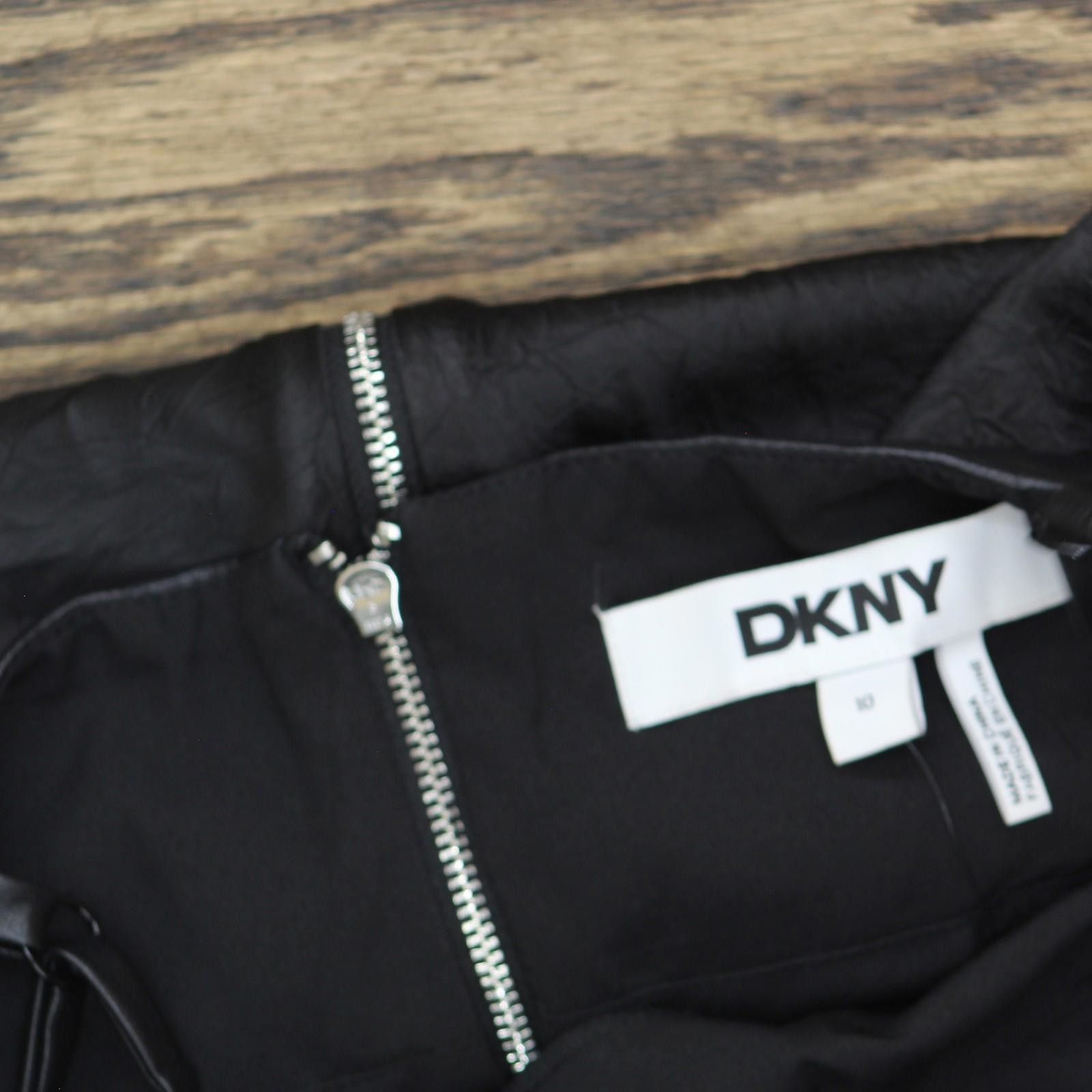 DKNY Nwt Dkny Womens Sleeveless Satin Slipdress P4gbnx19 Black 10 Size L / US 10 / IT 46 - 4 Thumbnail