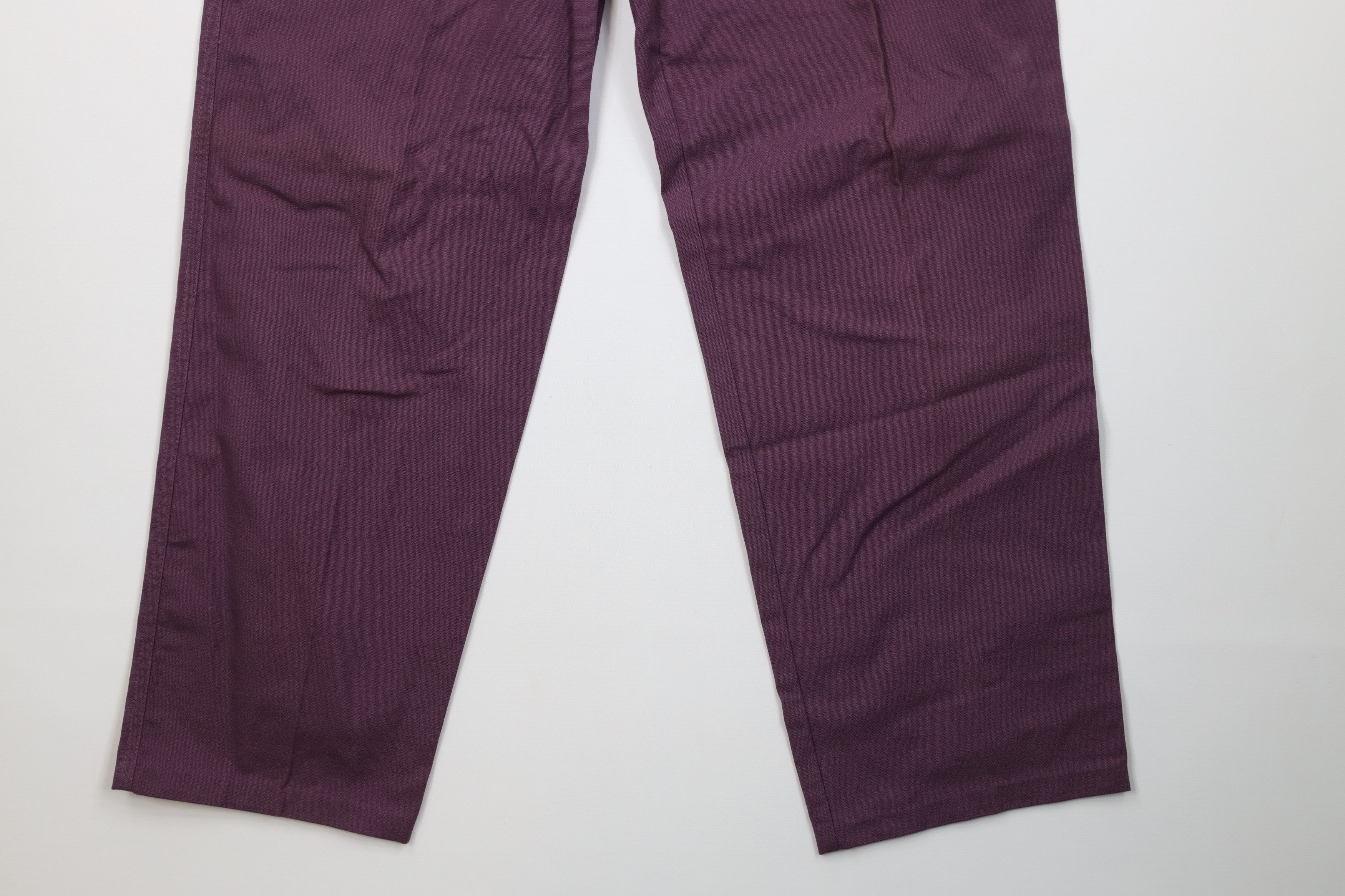 Vintage Vintage 90s Streetwear Straight Leg Chino Pants Purple Size US 30 / EU 46 - 4 Thumbnail