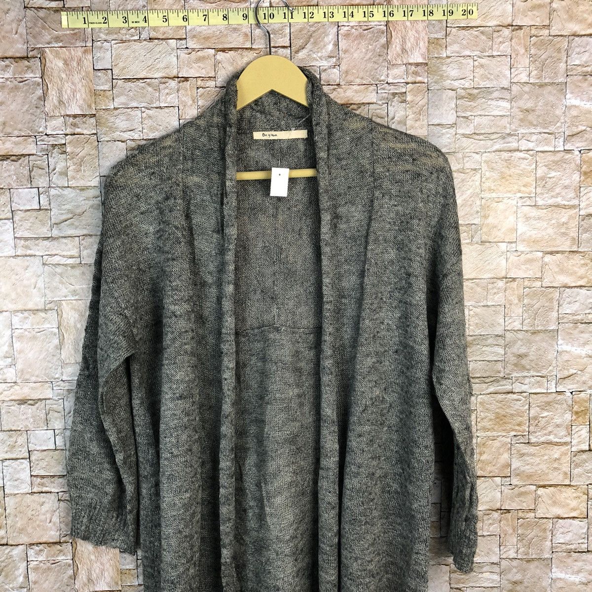 Japanese Brand Ohywa Grey Cardigan Knitwear #A787 Size M / US 6-8 / IT 42-44 - 2 Thumbnail