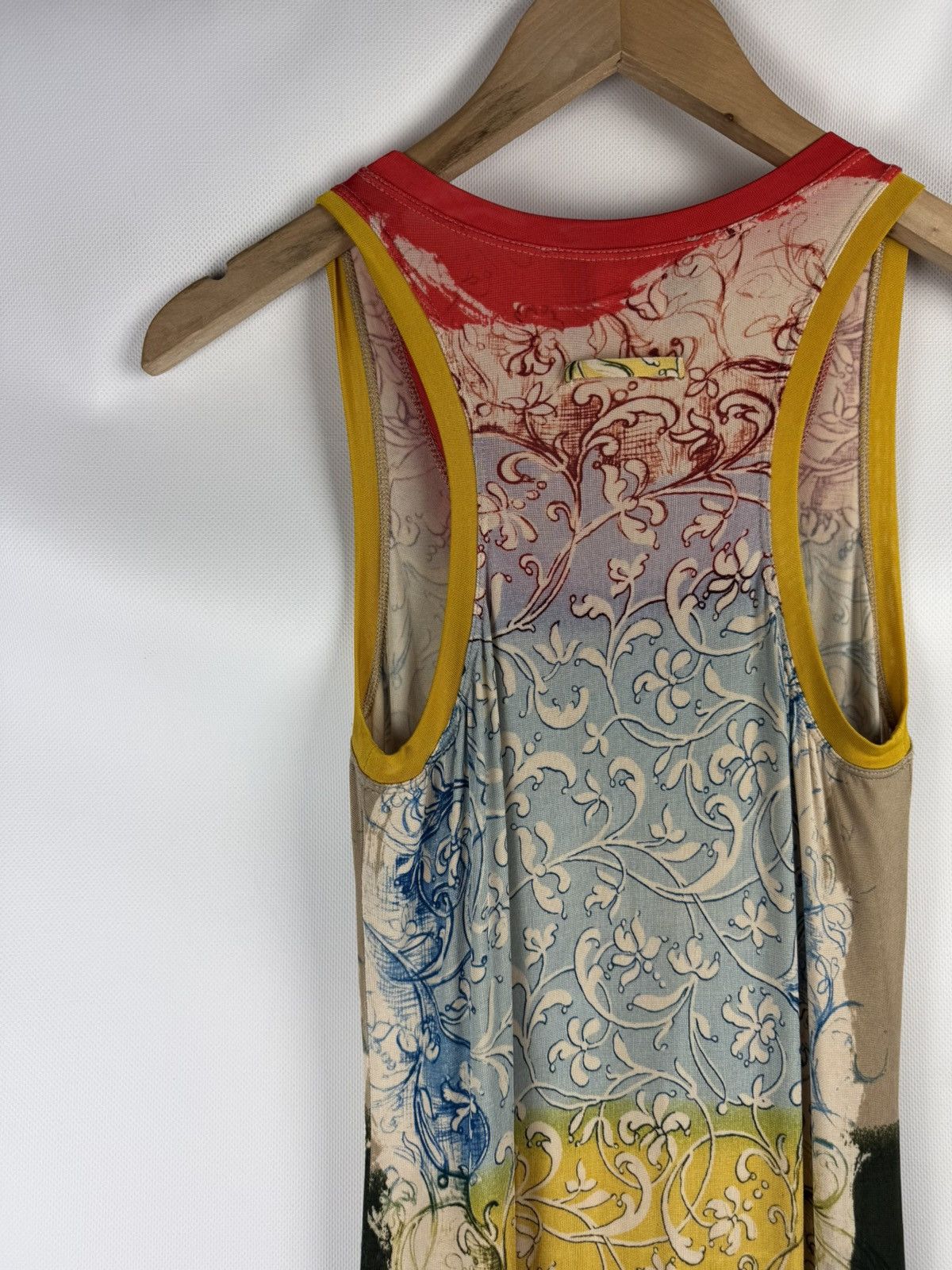 Jean Paul Gaultier Jean Paul Gaultier Vintage 90s Patterned Bodycon Maxi Dress Size M / US 6-8 / IT 42-44 - 12 Thumbnail
