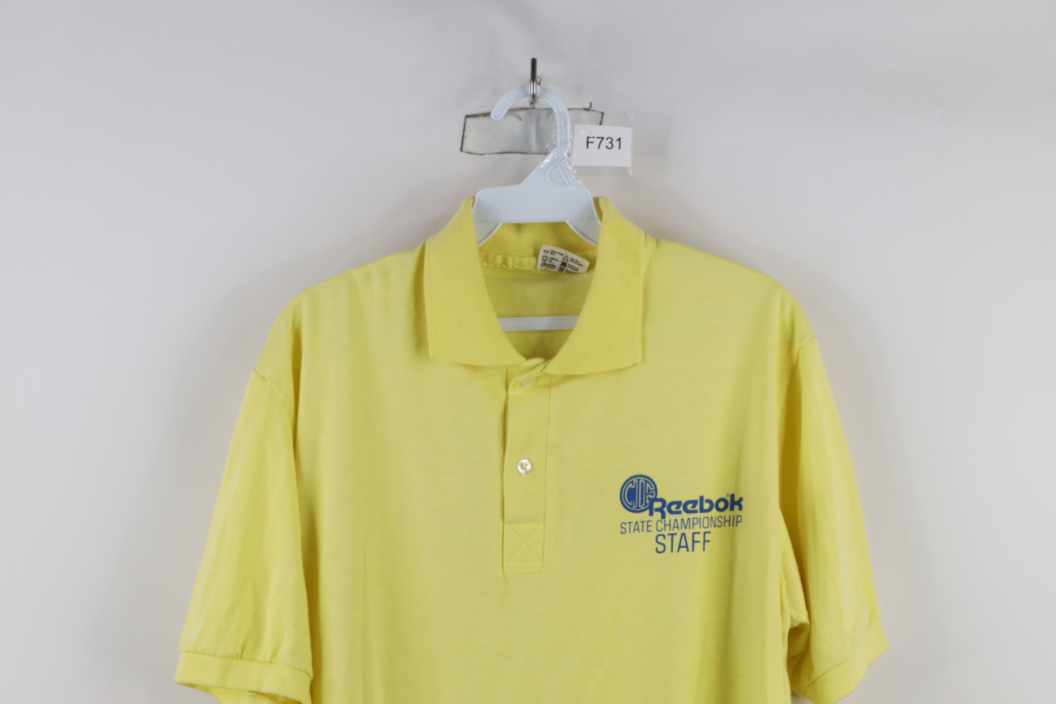 Vintage Vintage 80s Reebok State Championship Staff Polo USA Size US XL / EU 56 / 4 - 2 Thumbnail