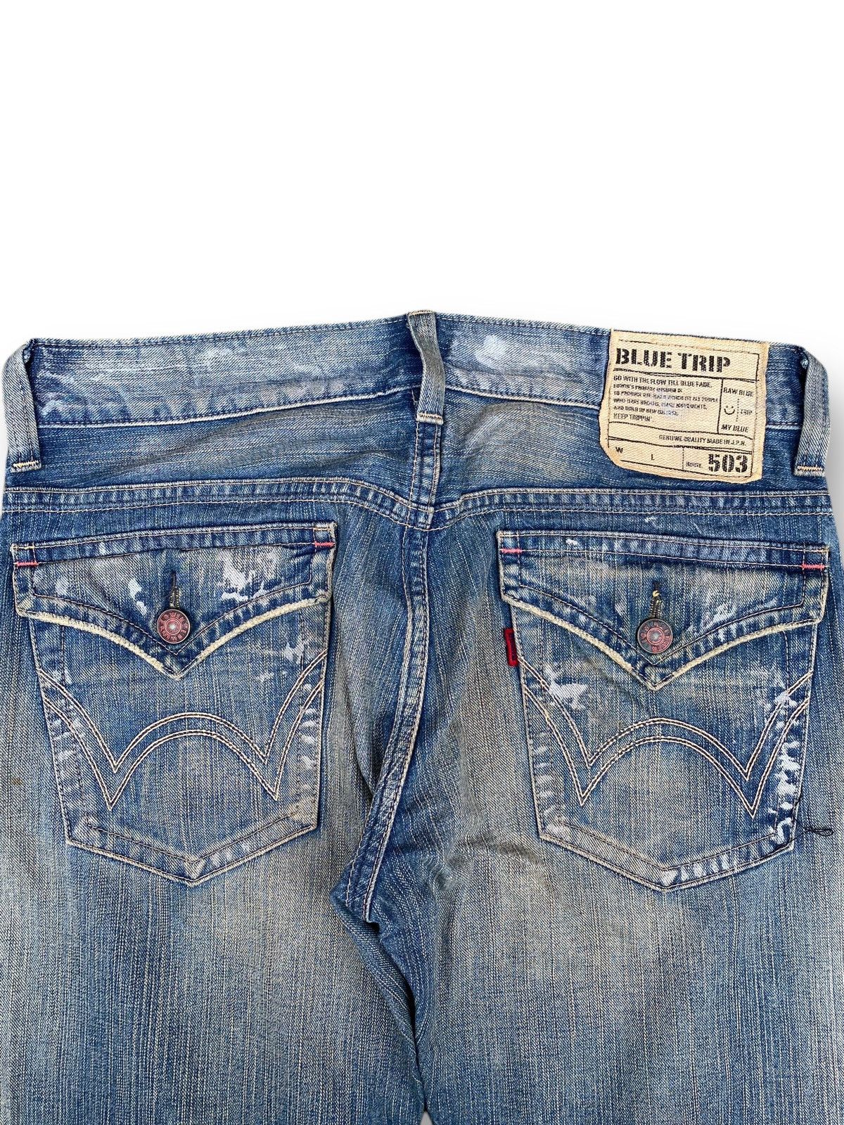 Edwin × Japanese Brand × Vintage Vintage Selvedge Distressed Edwin 503 Denim Jeans. #D8 Size US 34 / EU 50 - 7 Thumbnail