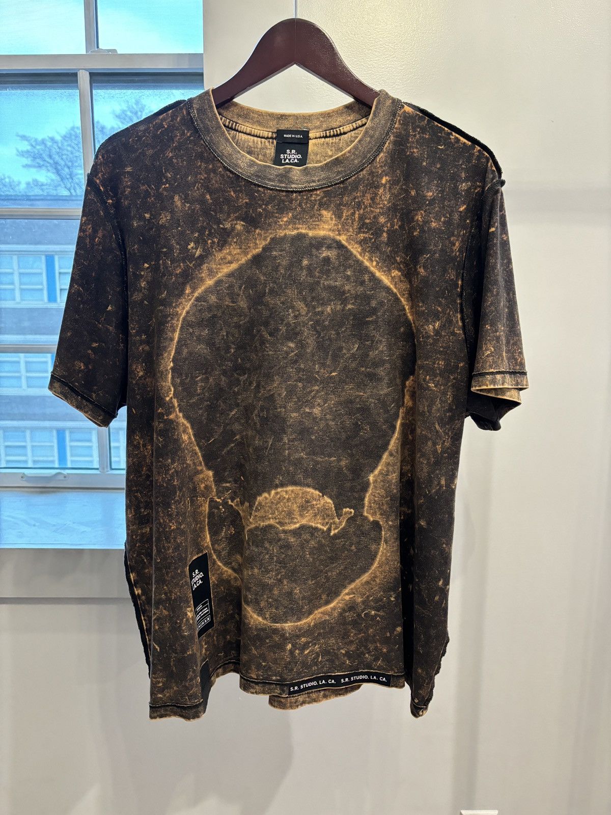 image of Sterling Ruby S.r. Studio L.a. C.a. Reversible Shirt in Brown, Men's (Size Large)