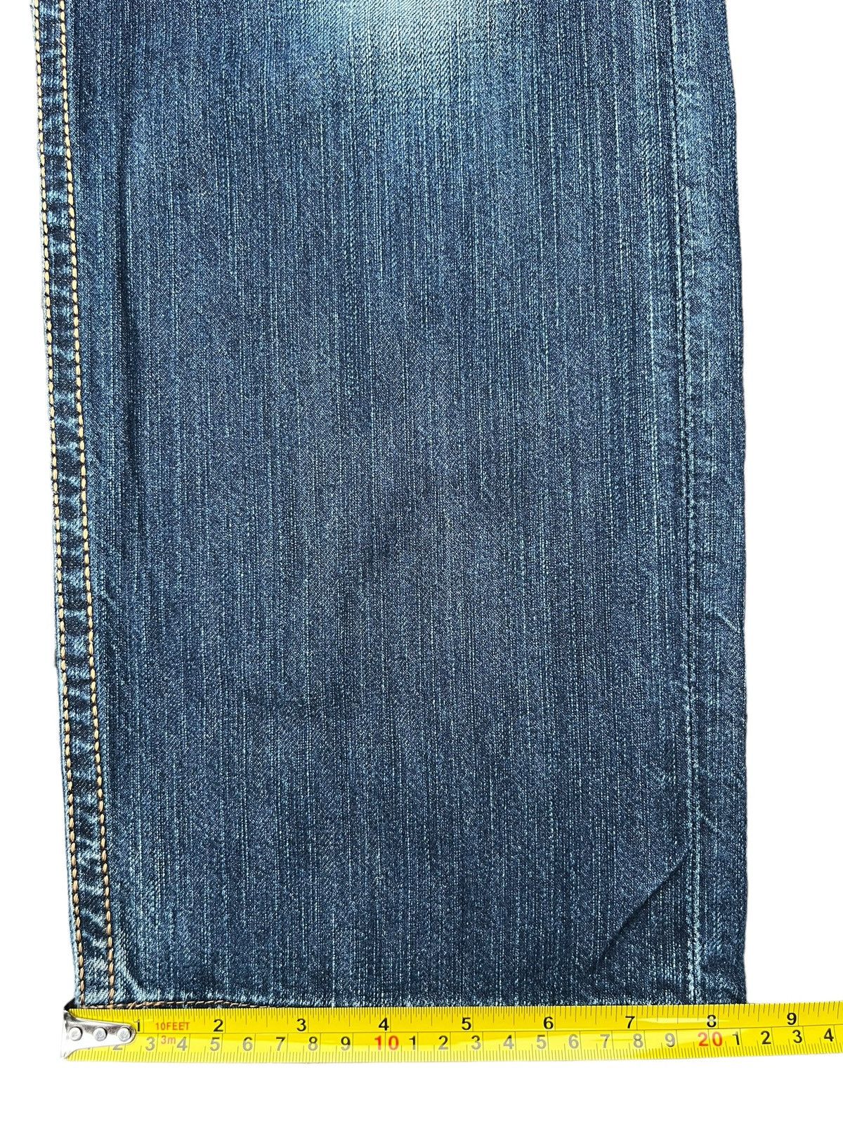 Edwin Vintage Japanese Brand Edwin Distressed Wide Leg Jeans Size US 34 / EU 50 - 17 Thumbnail
