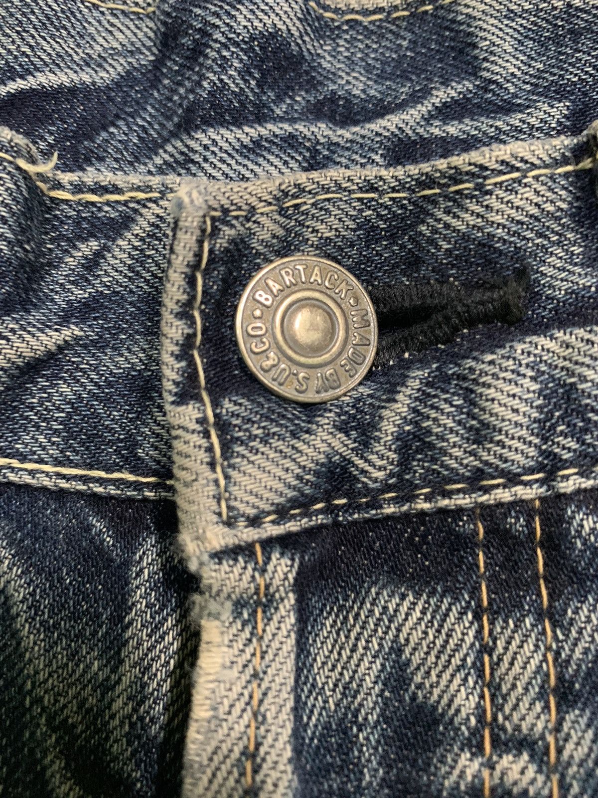 Kapital BARTACK SELVEDGE RUSTY BUTTON FLY JAPANESE DISTRESSED DENIM Size US 28 / EU 44 - 13 Thumbnail
