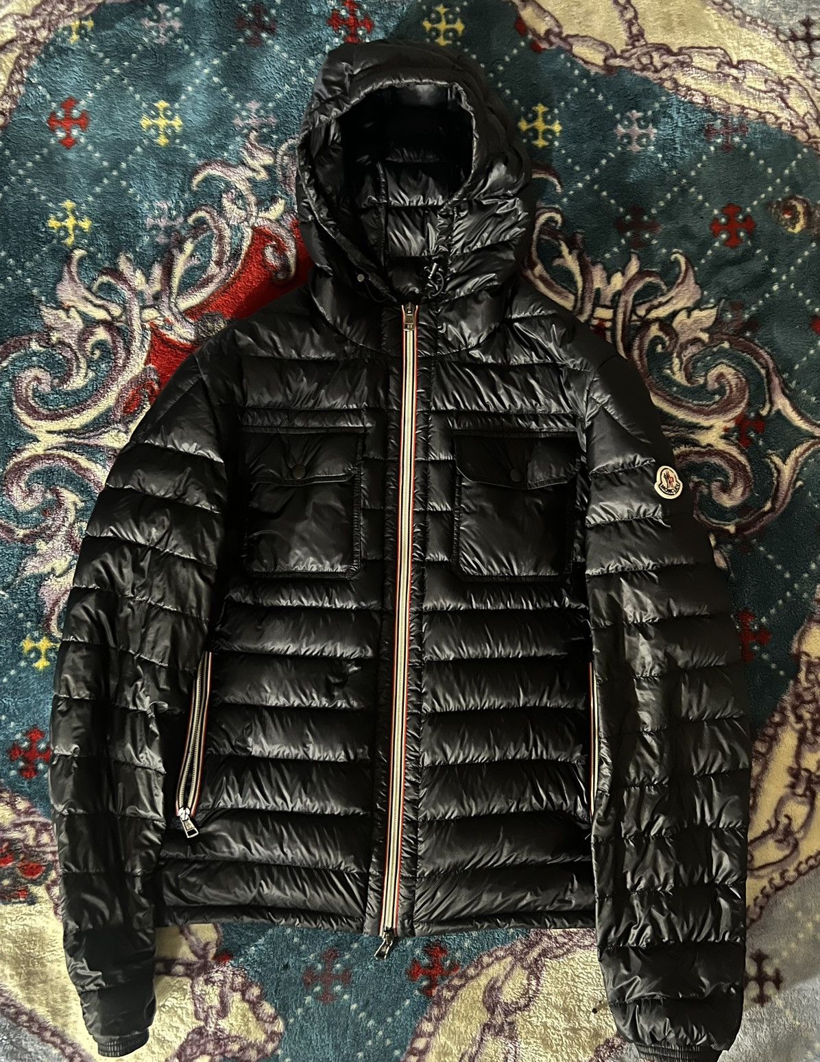 Moncler Moncler ‘Douret Giubotto’ Down Jacket Navy Blue Size US L / EU 52-54 / 3 - 2 Thumbnail