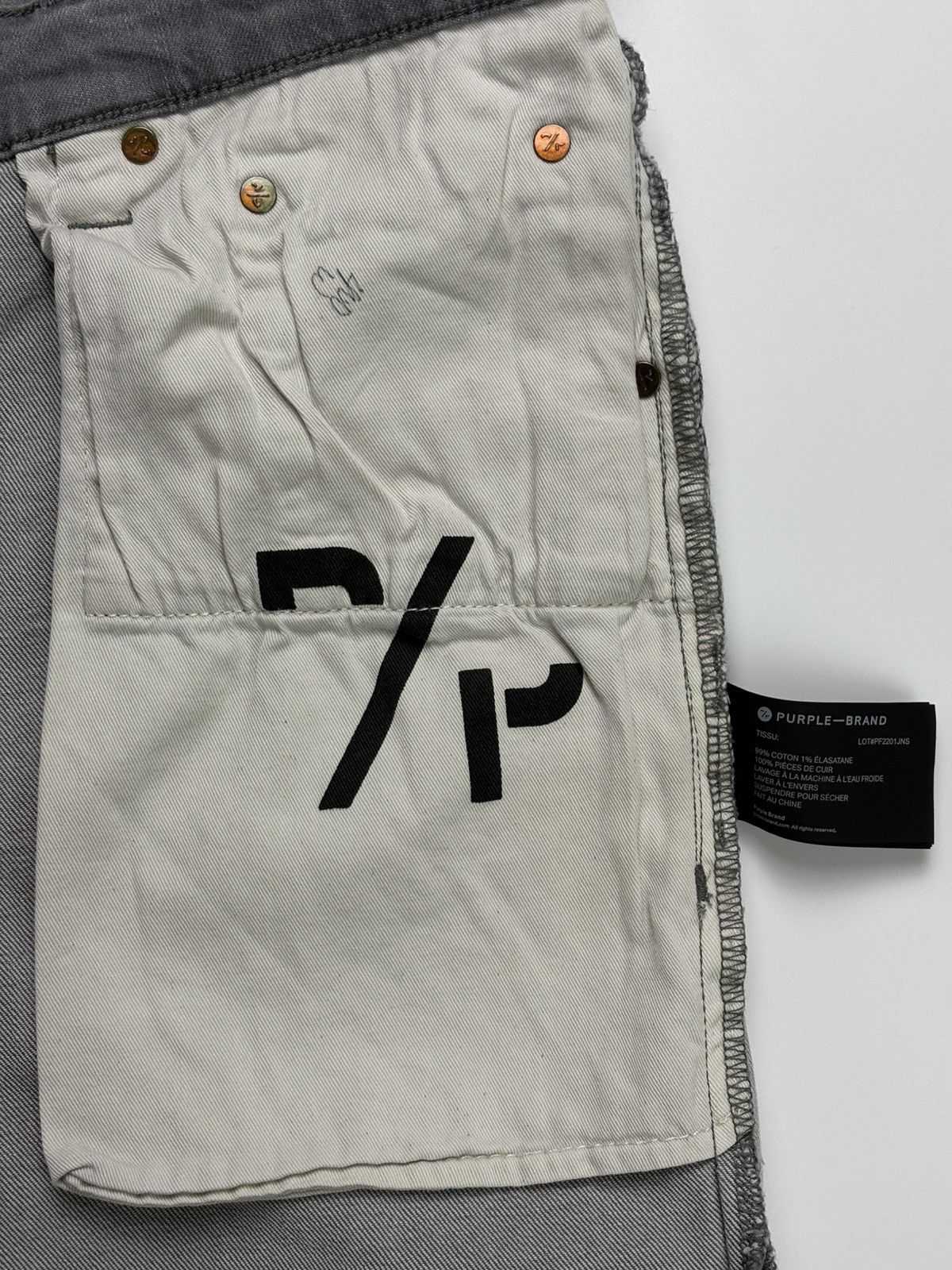 Purple Brand Splatter & Tattered Jeans Size US 34 / EU 50 - 9 Thumbnail