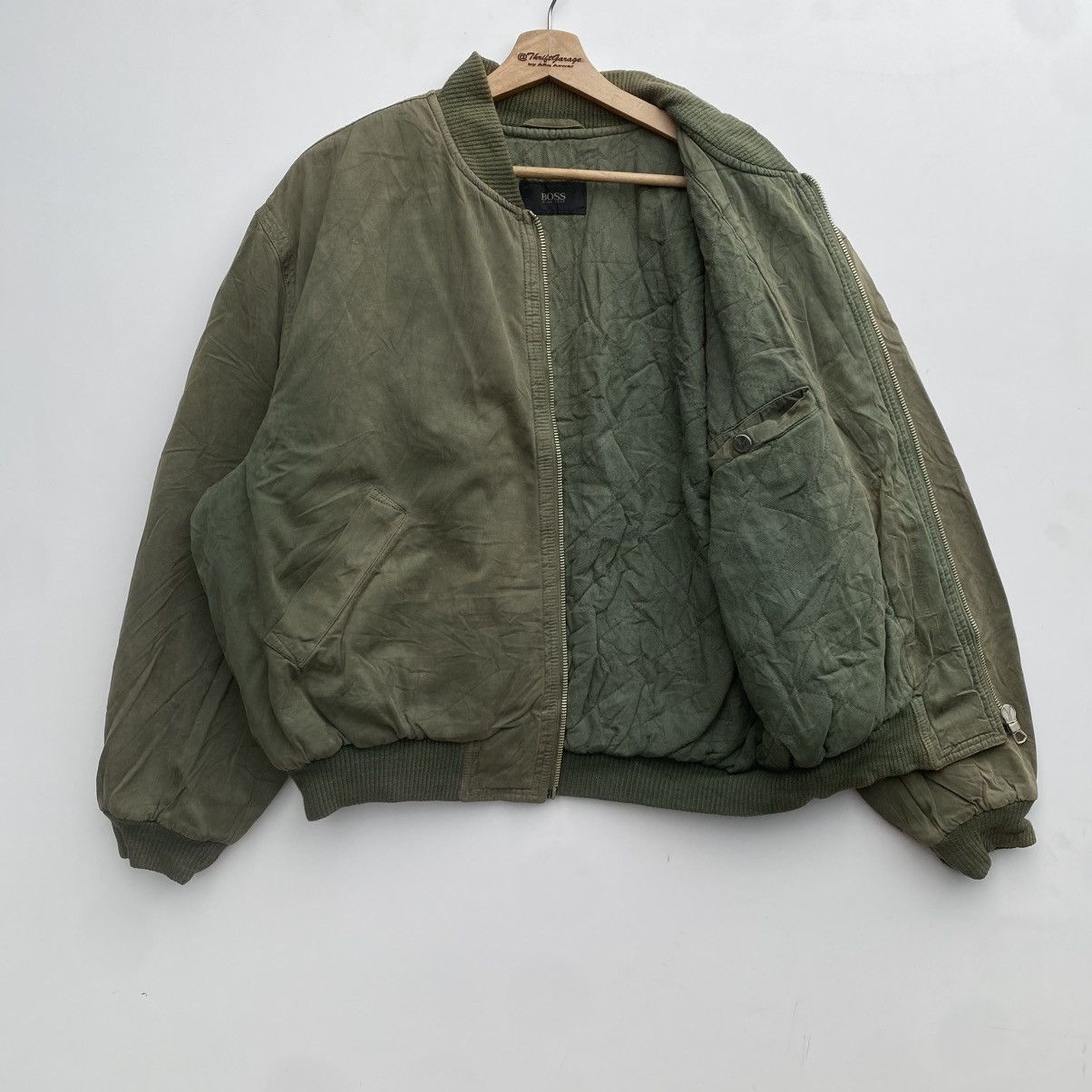 Hugo Boss × Vintage Vintage HUGO BOSS ‘MIRO’ Military Style Bomber Jacket Luxury Size US M / EU 48-50 / 2 - 6 Thumbnail