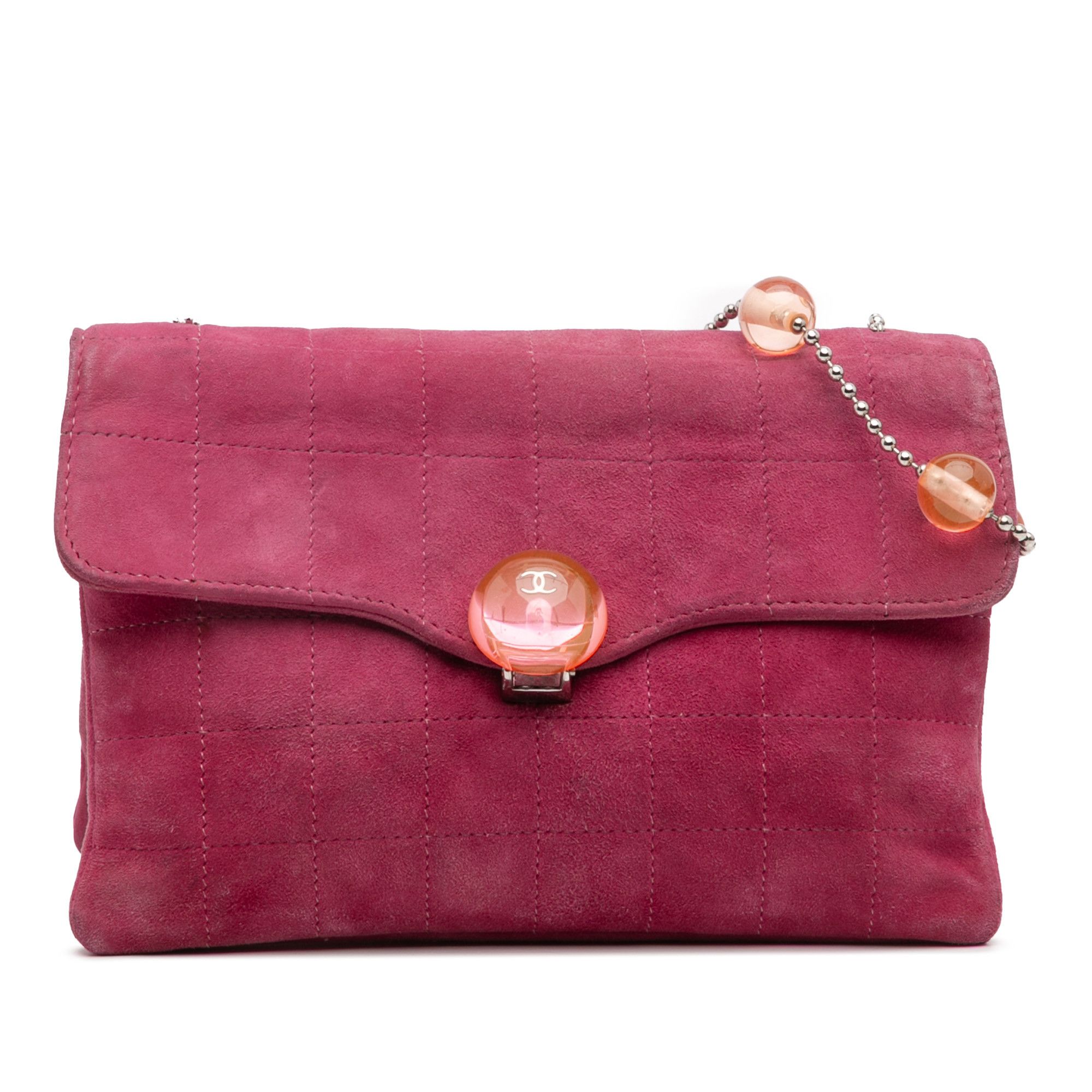 Chanel Chanel CC Choco Bar Suede Beaded Chain Flap Size ONE SIZE - 1 Thumbnail