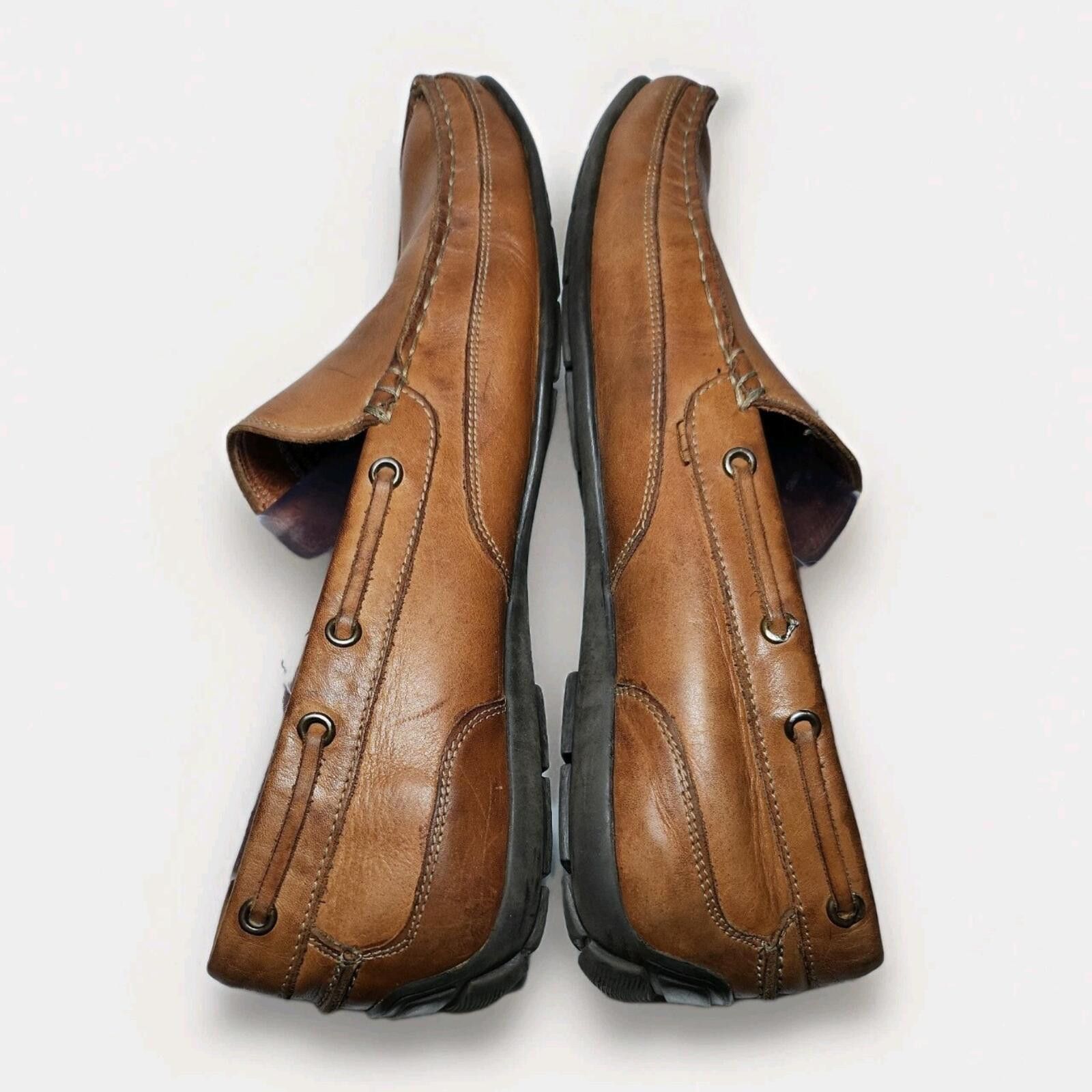 Bass BASS HANK Loafers Slip On Moccasins Shoes 11.5 Brown Leather Size US 11.5 / EU 44-45 - 4 Thumbnail