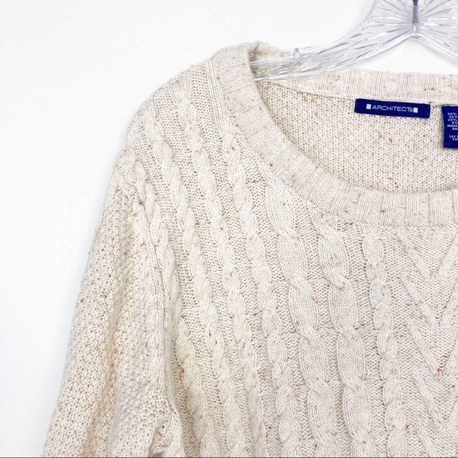 Architect Architect Tan Speckled Wool Blend Sweater Sz XL Size XL / US 12-14 / IT 48-50 - 2 Thumbnail