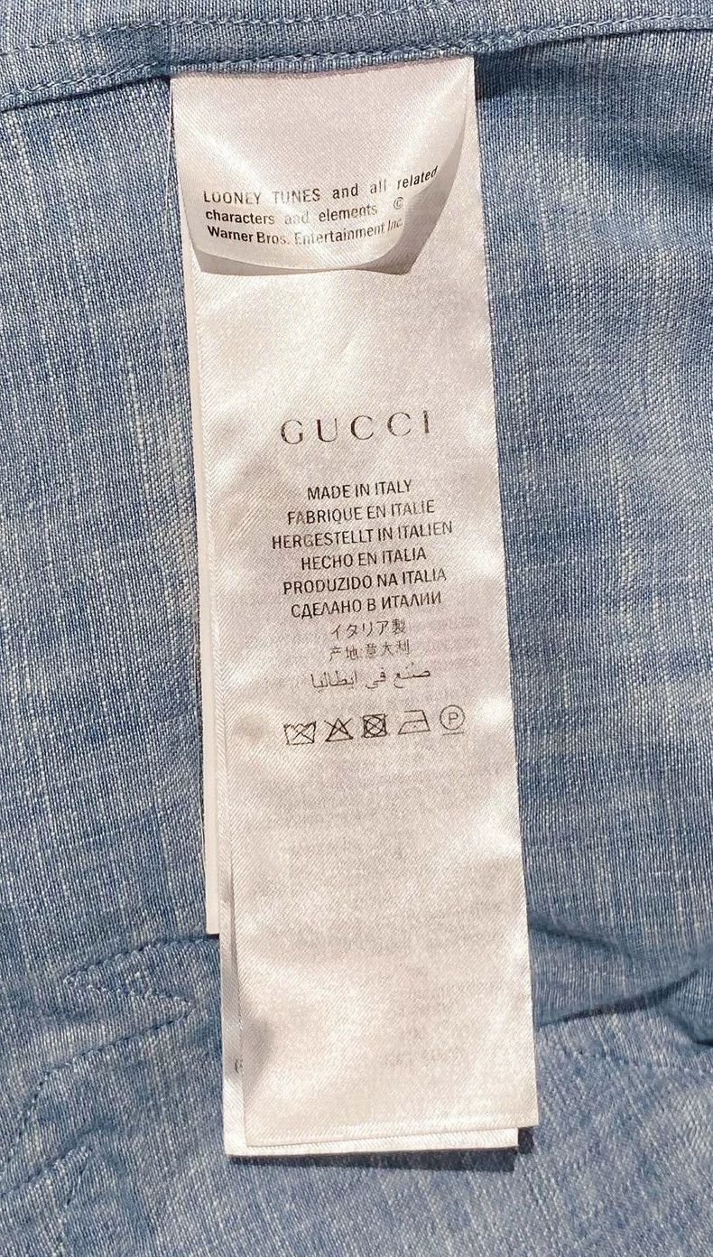 Gucci Gucci Size OS Blue rabbit printed denim jacket size OS 25 Size US XXS / EU 40 - 6 Thumbnail