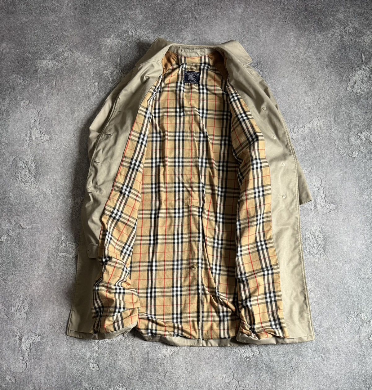 Burberry × Burberry Prorsum × Vintage Burberry 14Long burberrys beige trench coat light jacket 90s Size XL / US 12-14 / IT 48-50 - 9 Thumbnail