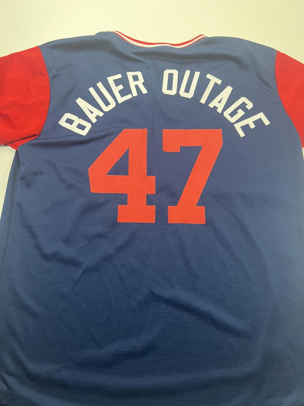 Other Men's Indians Baseball Jersey - Blue and Red, Size XL Size US XL / EU 56 / 4 - 7 Thumbnail