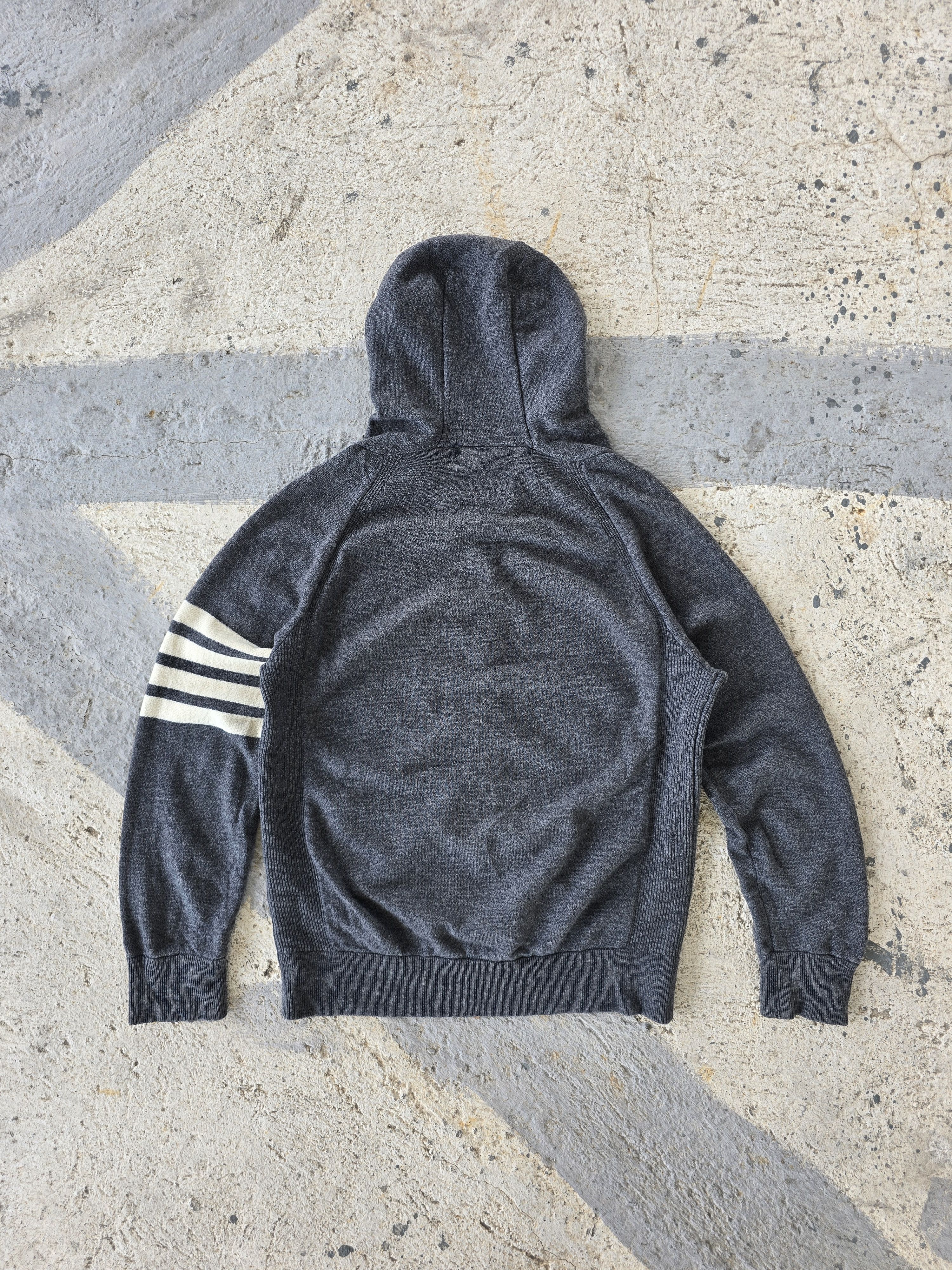Thom Browne Thom Browne Wool Gray Zip Up Hoodie Italy Size US L / EU 52-54 / 3 - 7 Thumbnail