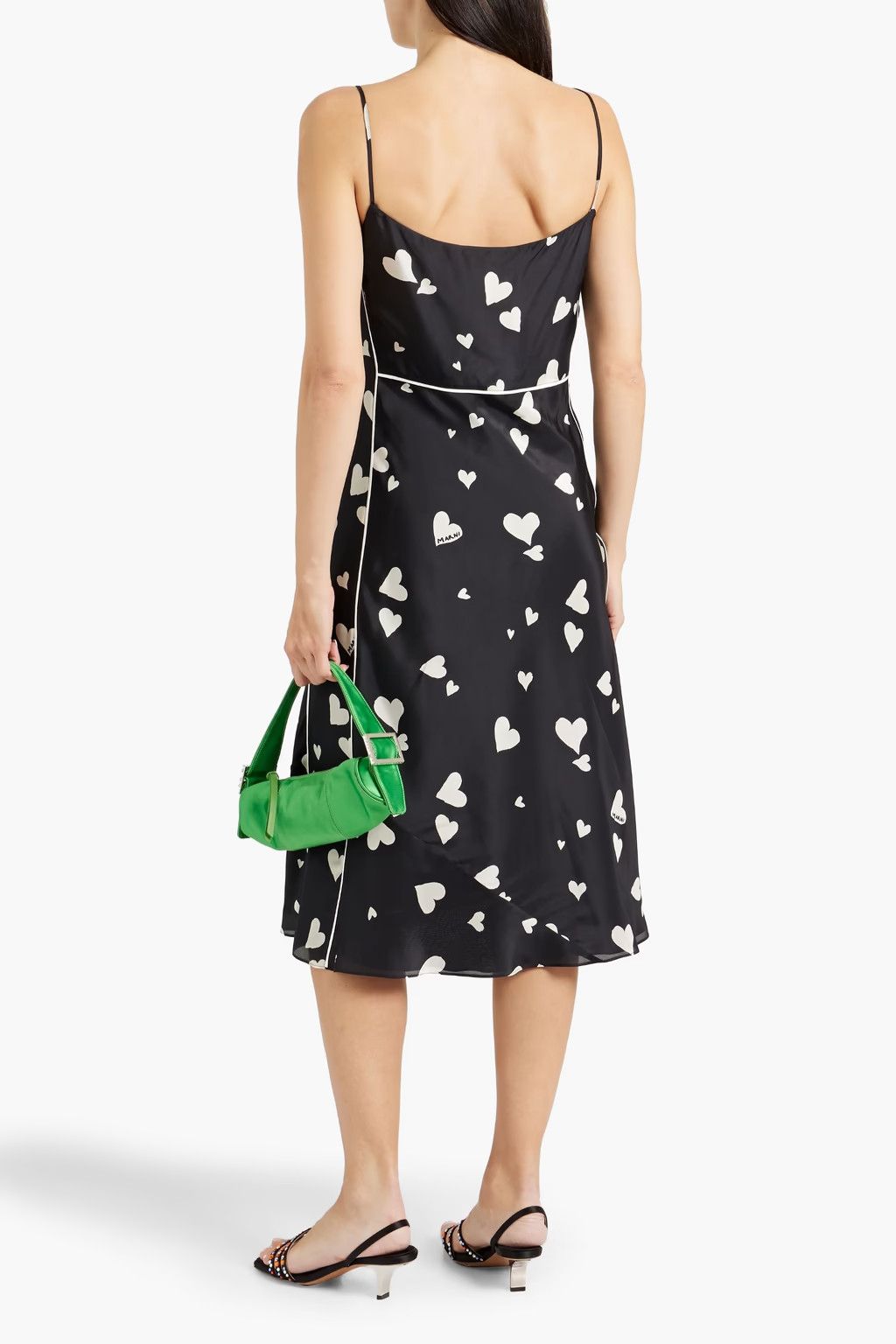 Marni o1w1db10824 Midi Dress in Black Size XS / US 0-2 / IT 36-38 - 3 Thumbnail