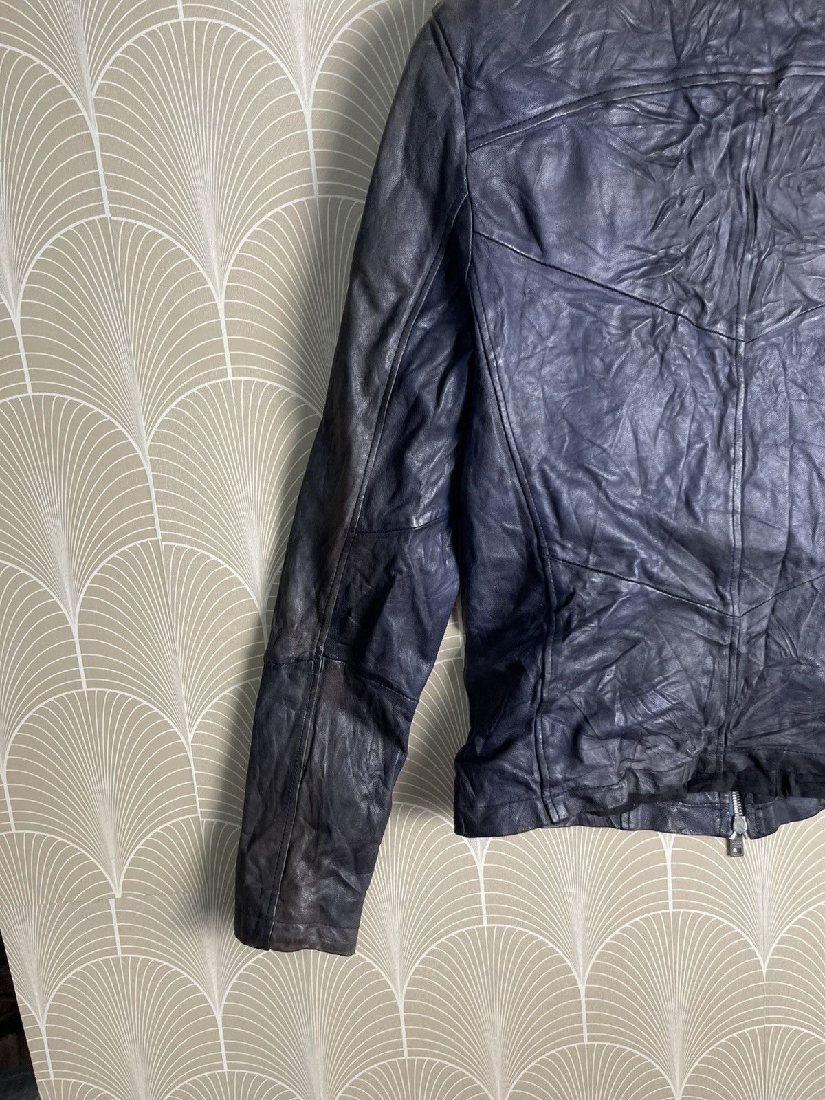 Giorgio Brato VINTAGE GIORGIO BRATO ORGANIC EDITION BIKER LEATHER JACKET Size US S / EU 44-46 / 1 - 9 Thumbnail