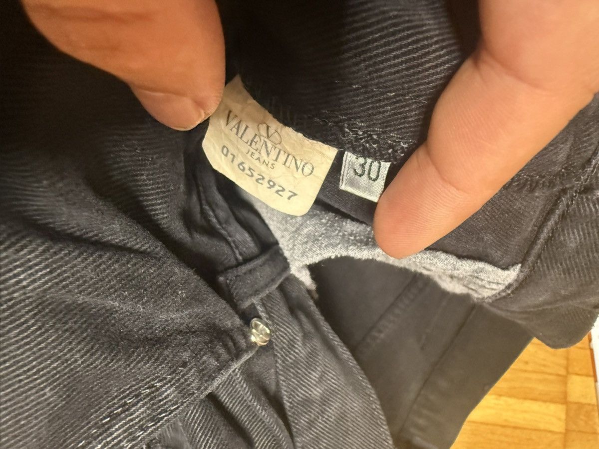 Yves Saint Laurent Valentino Jeans Black Straight Fit Denim Pants Size 30 Size US 30 / EU 46 - 4 Thumbnail