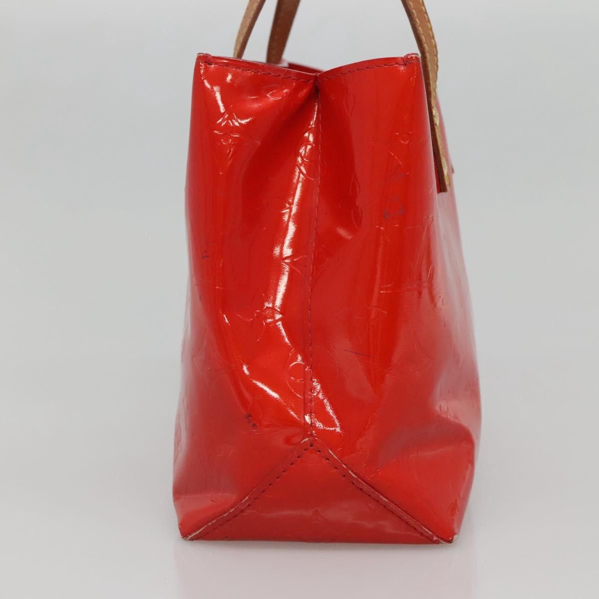 Louis Vuitton LOUIS VUITTON Monogram Vernis Reade PM Hand Bag Red Rouge Size ONE SIZE - 5 Thumbnail
