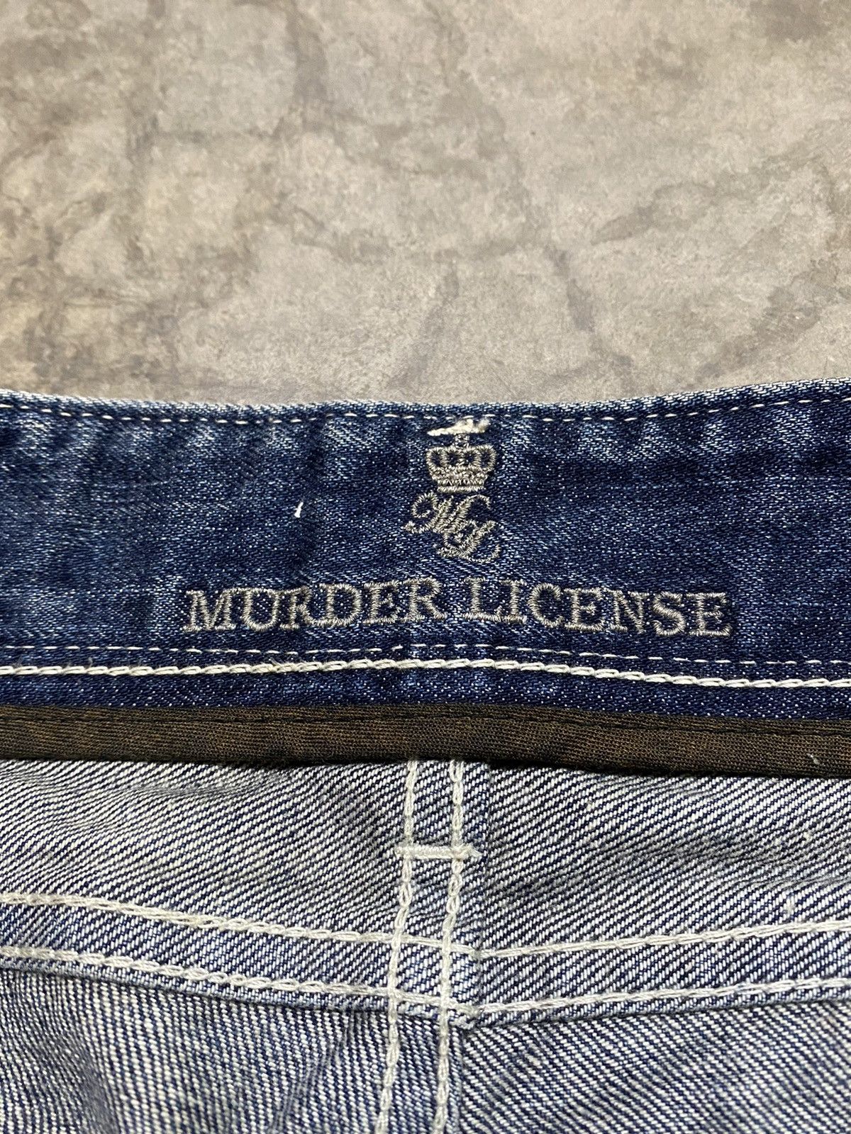 Japanese Brand × Murder License Flare Jeans Japan Murder License Black Oil Claws Size US 31 - 8 Thumbnail