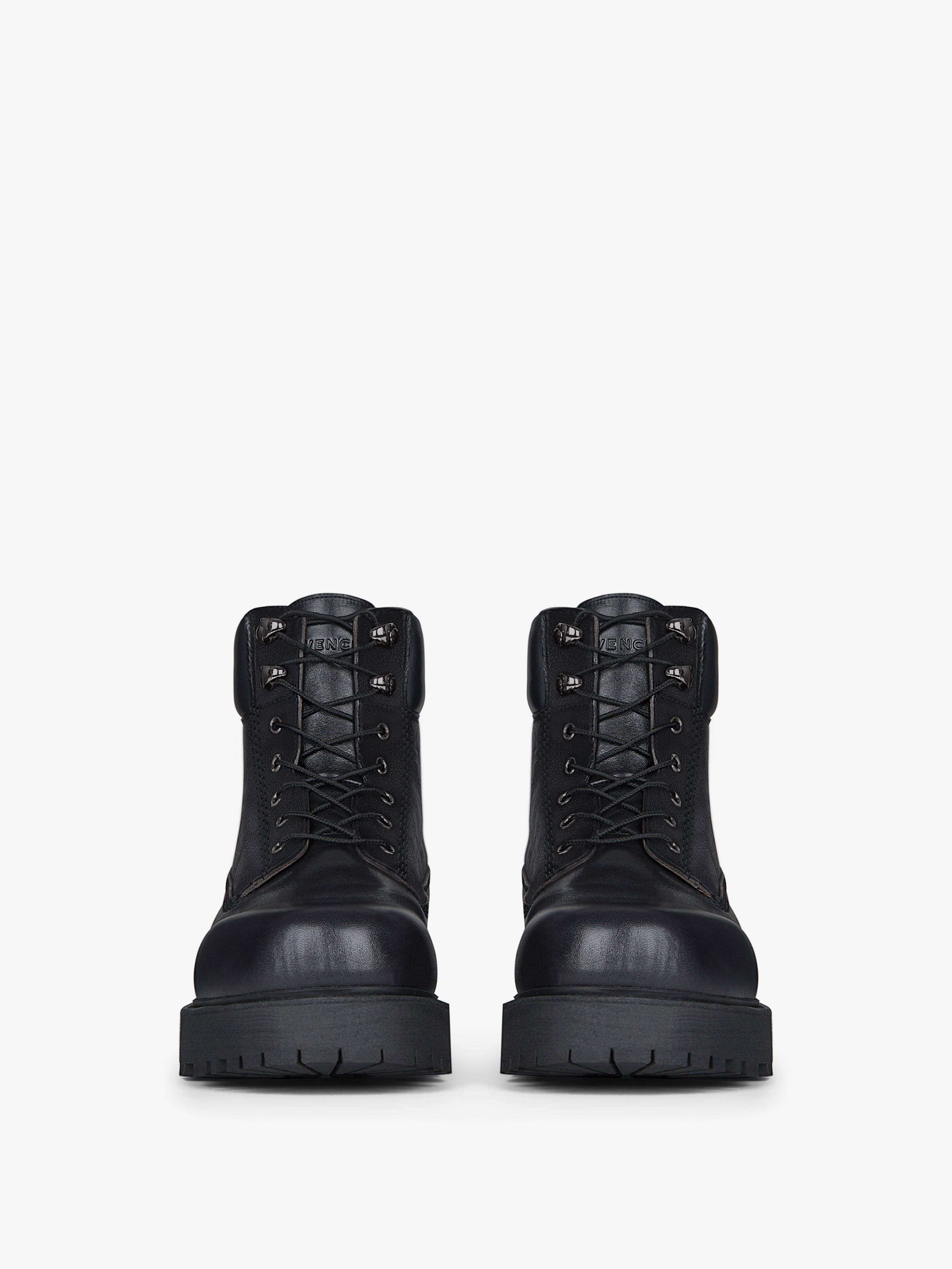 Givenchy o1lv12m1025 Storm Lace-Up Boots in Black Size US 8 / EU 41 - 4 Thumbnail