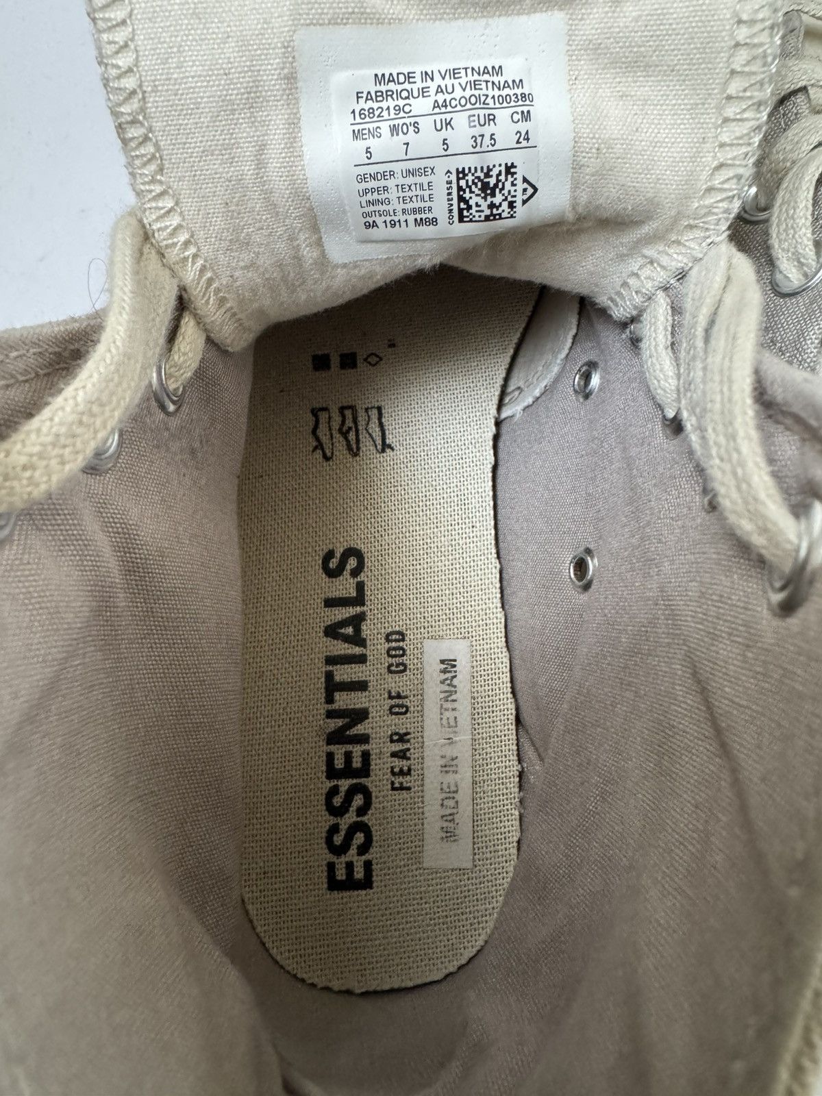 Converse × Fear of God Converse X Fear of God Essentials Size US 5 / EU 37 - 5 Thumbnail