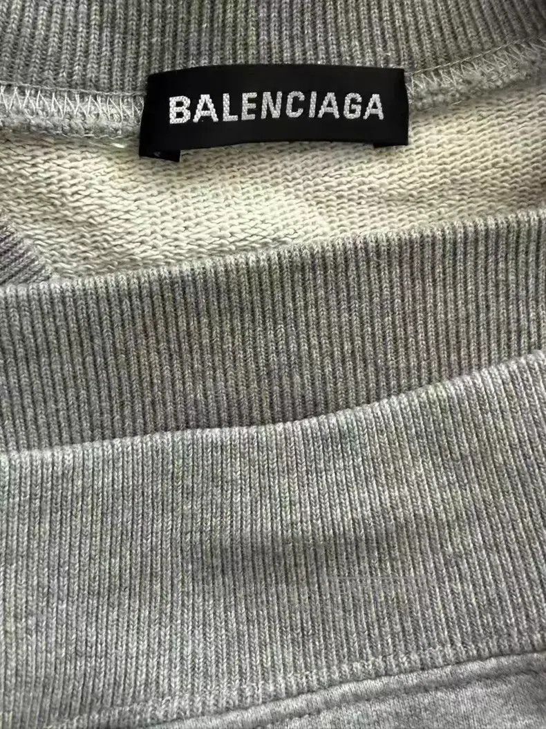 Balenciaga Balenciaga Grey Coke Long Sleeve Sweatshirt Size US S / EU 44-46 / 1 - 3 Thumbnail