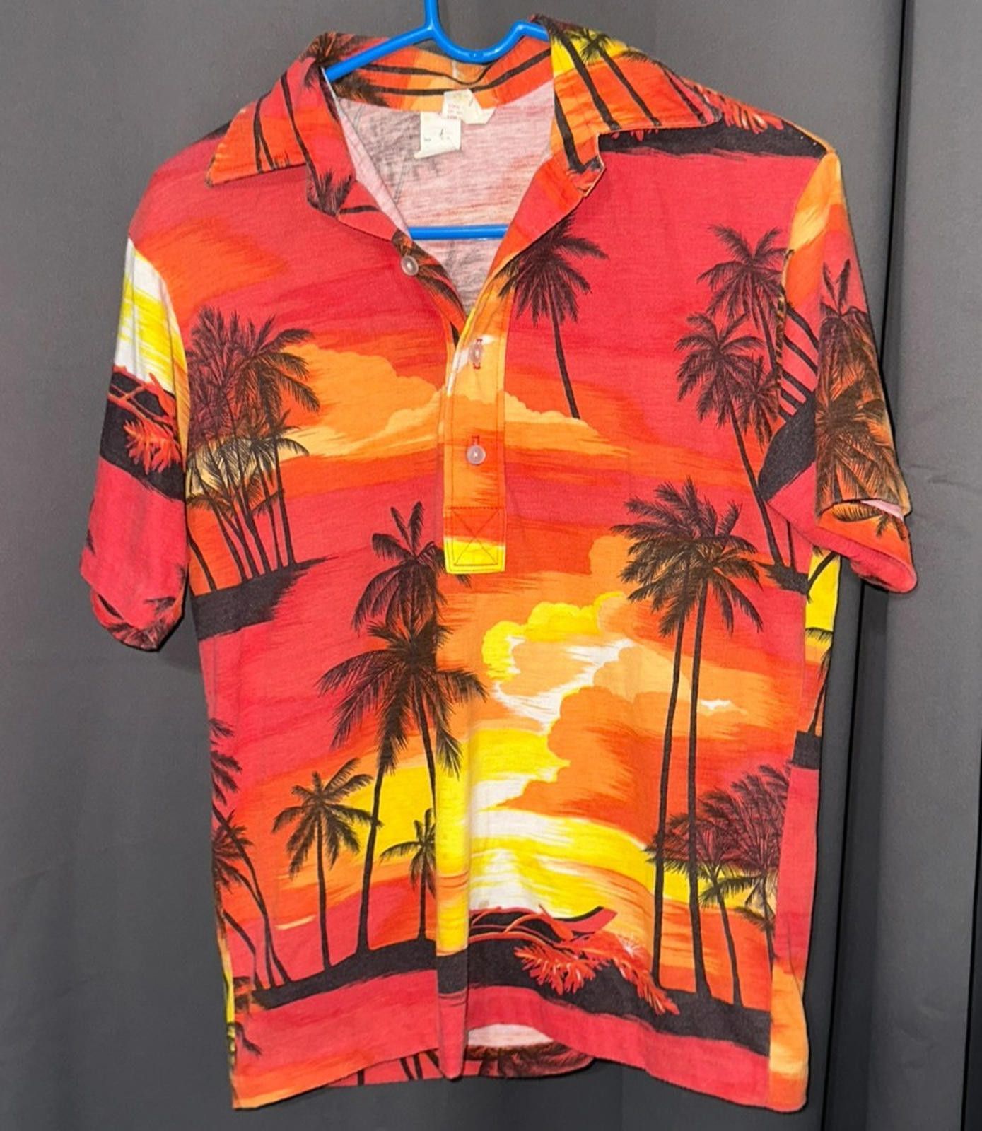 Designer Nui Nalu Hawaiian Sunset Shirt (Made in USA) S Size 36R - 4 Thumbnail