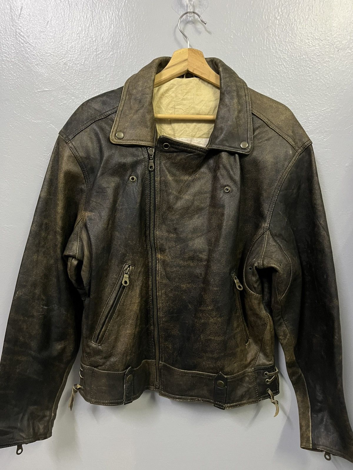 Vintage VINTAGE RARE LEATHER JACKET Size US M / EU 48-50 / 2 - 8 Thumbnail
