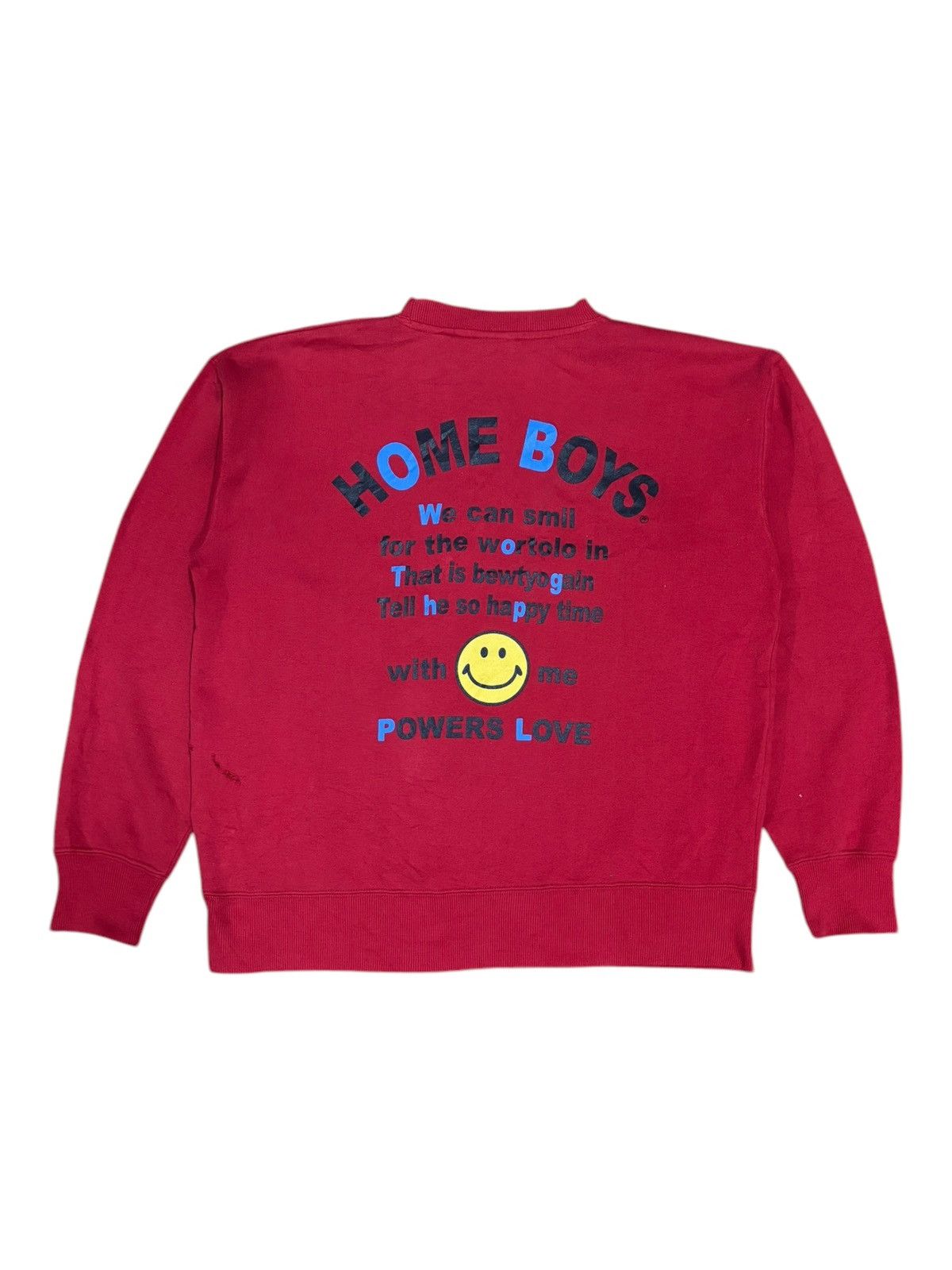 Designer × Japanese Brand Vintage HOME BOYS Printed Distressed Sweatshirt Size US M / EU 48-50 / 2 - 5 Thumbnail